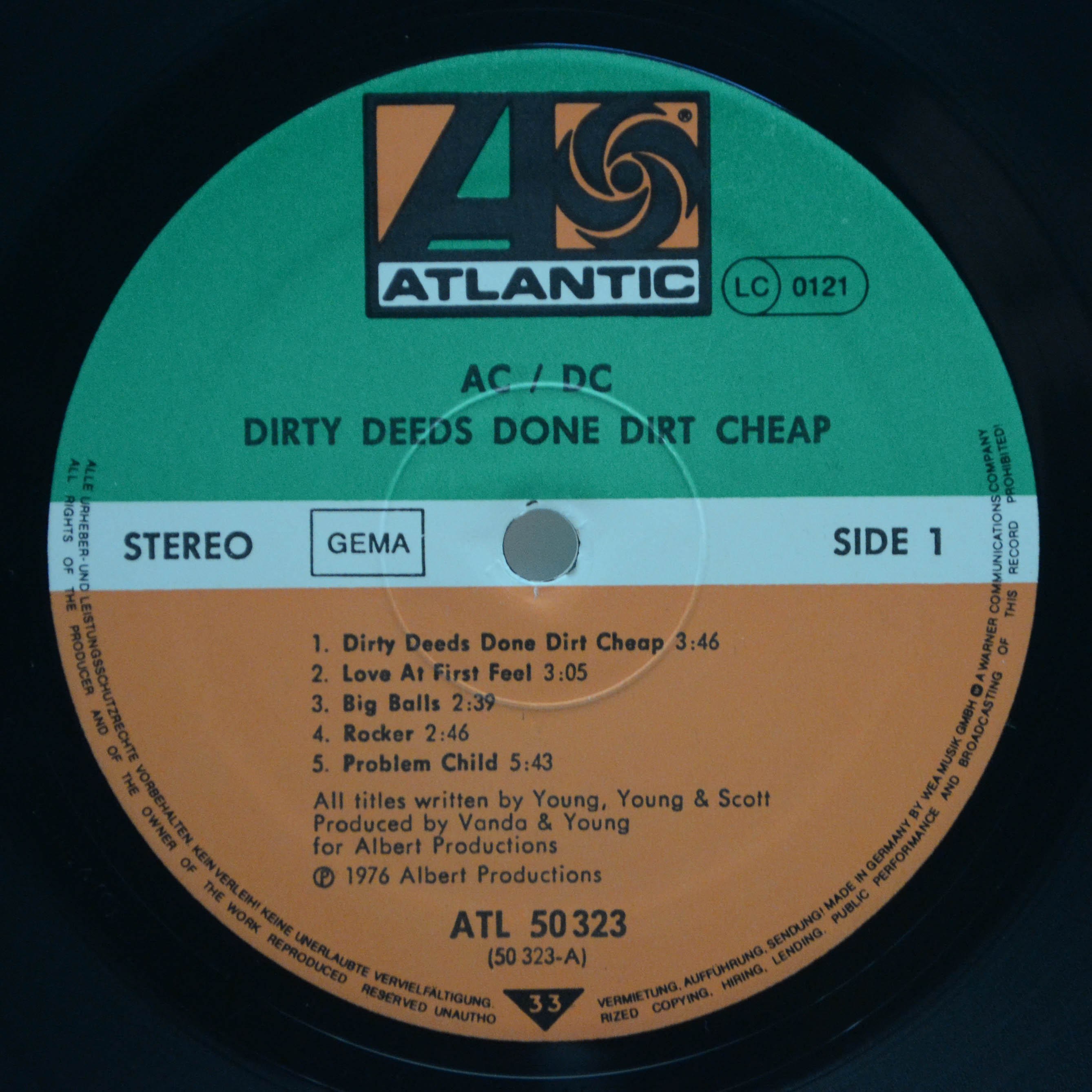 AC/DC — Dirty Deeds Done Dirt Cheap, 1976
