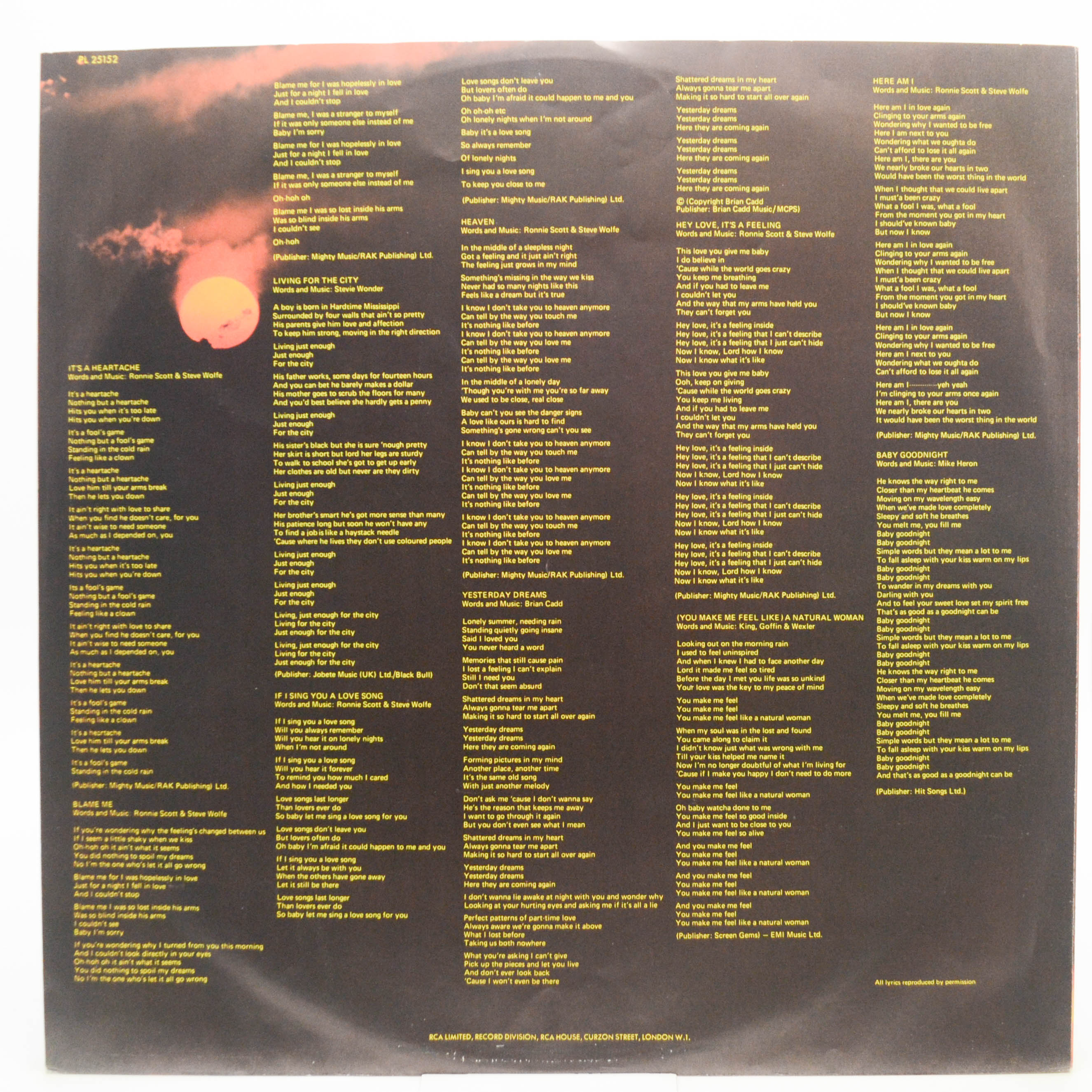 Bonnie Tyler — Natural Force, 1978