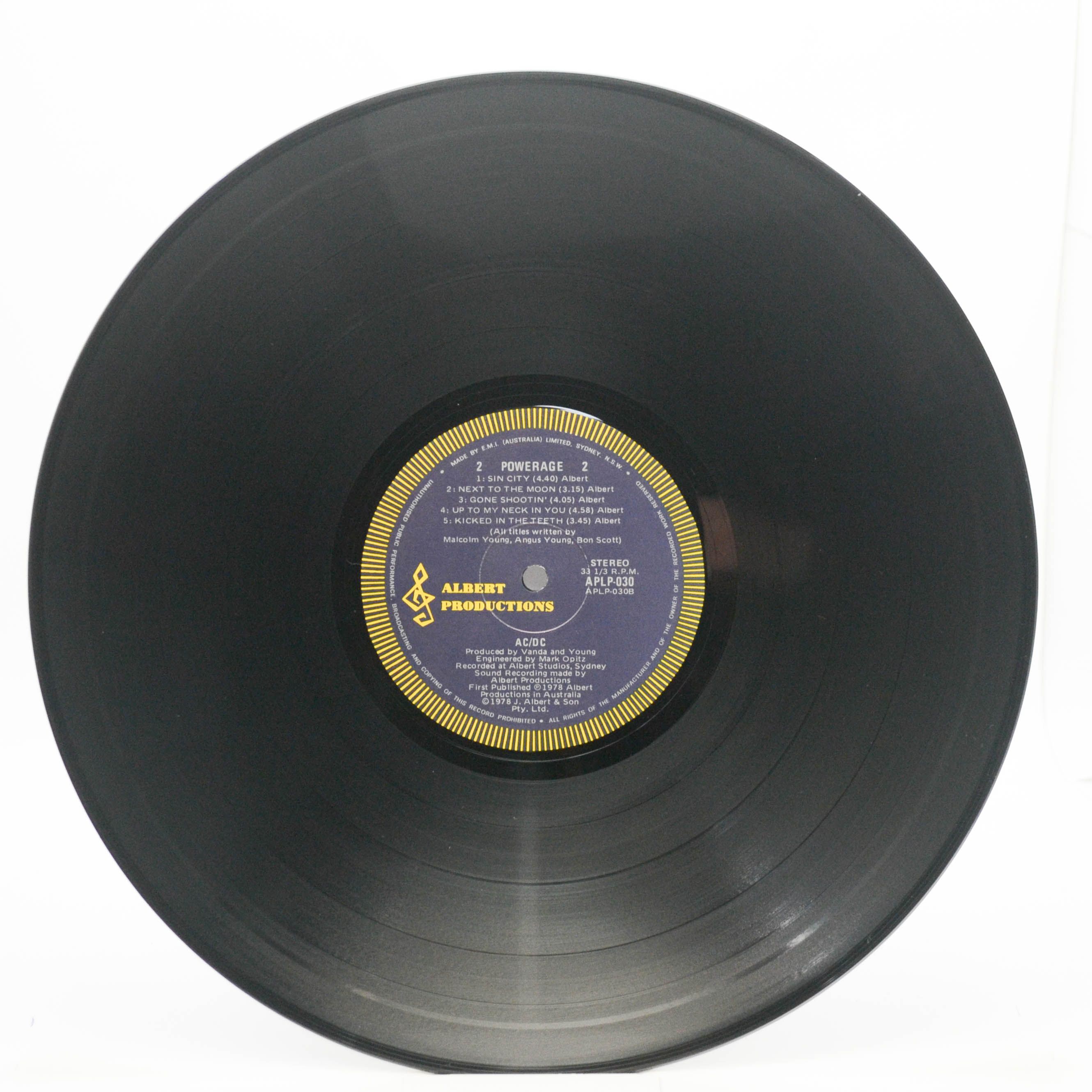 AC/DC — Powerage (1-st, Australia), 1978
