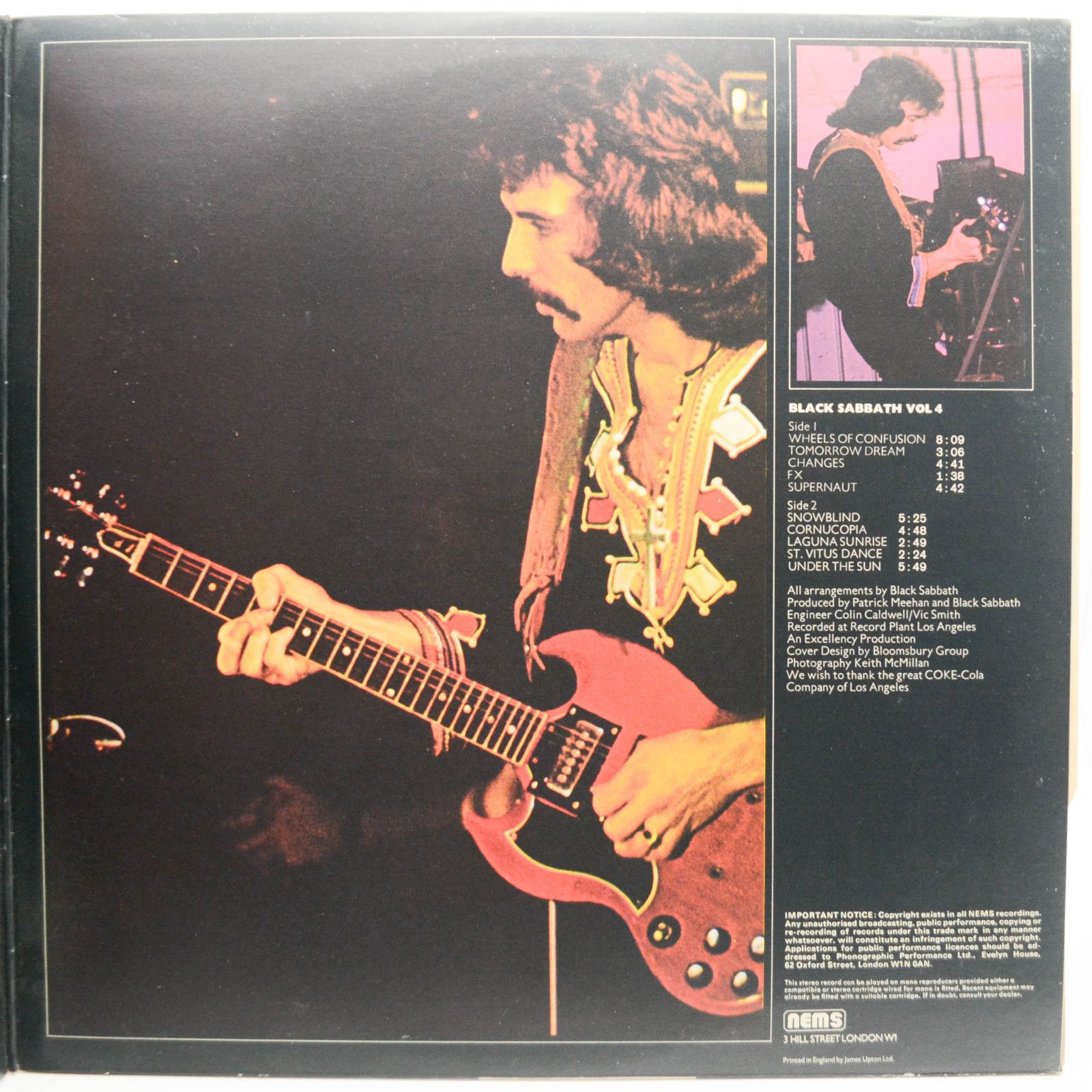 Black Sabbath — Black Sabbath Vol 4 (UK), 1972