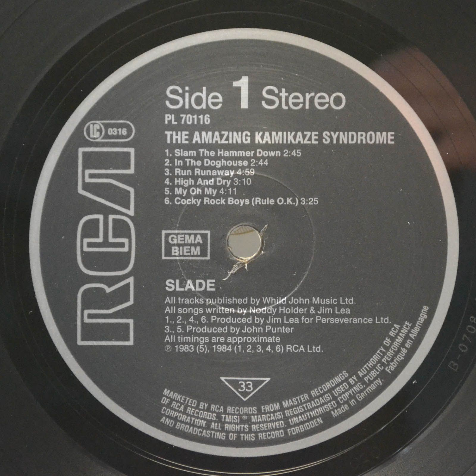 Slade — The Amazing Kamikaze Syndrome, 1983