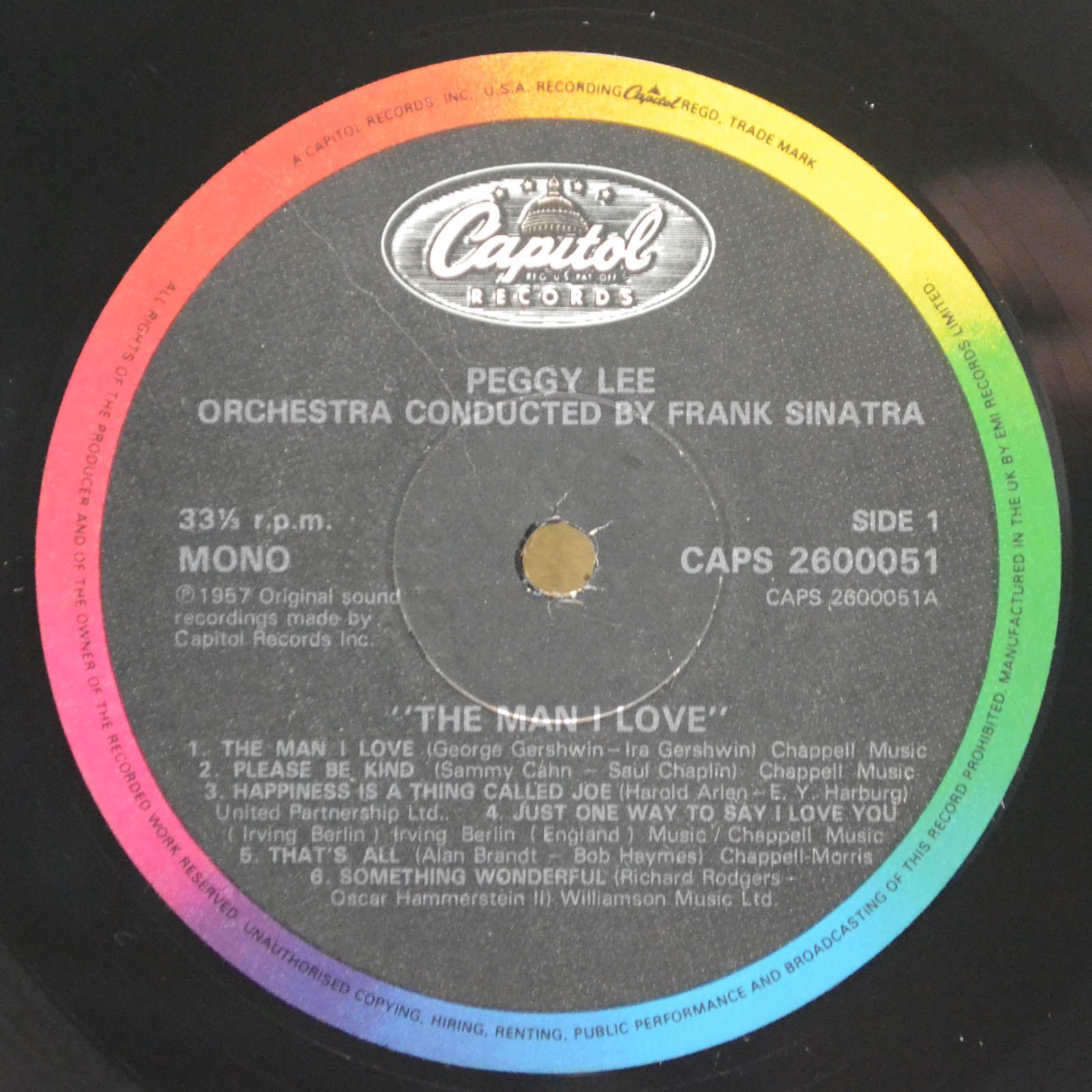 Peggy Lee — The Man I Love (UK), 1984