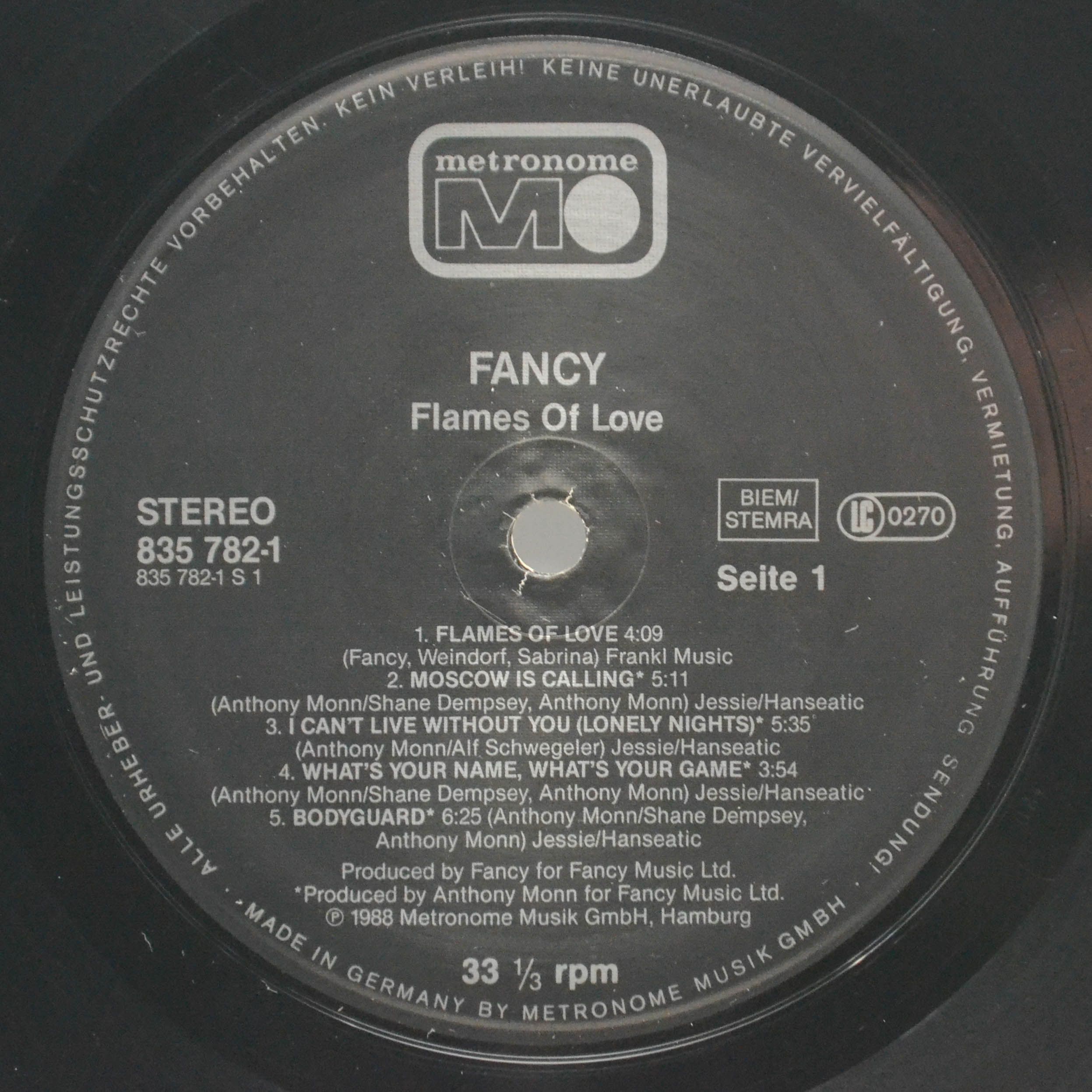 Fancy — Flames Of Love, 1988