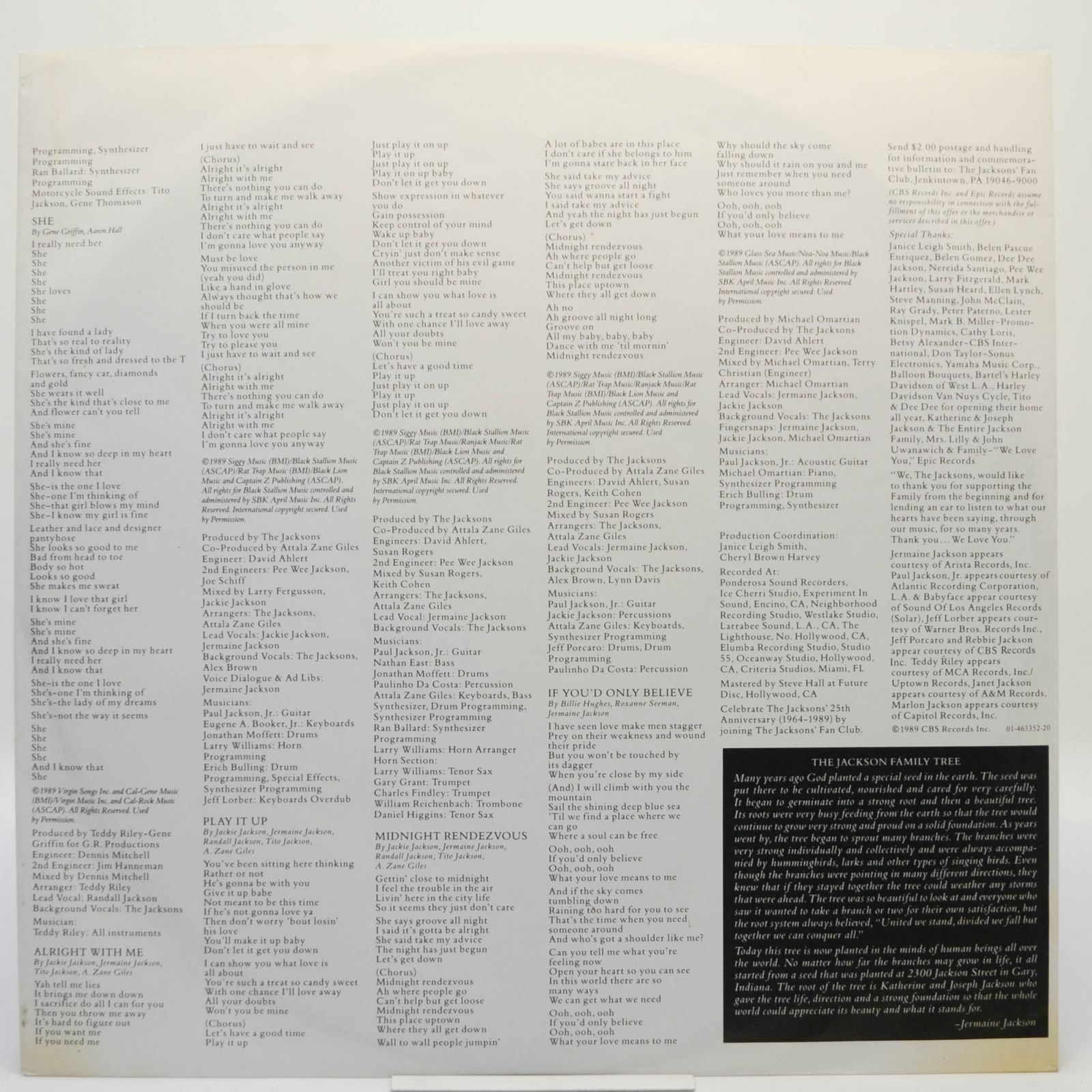 Jacksons — 2300 Jackson Street, 1989