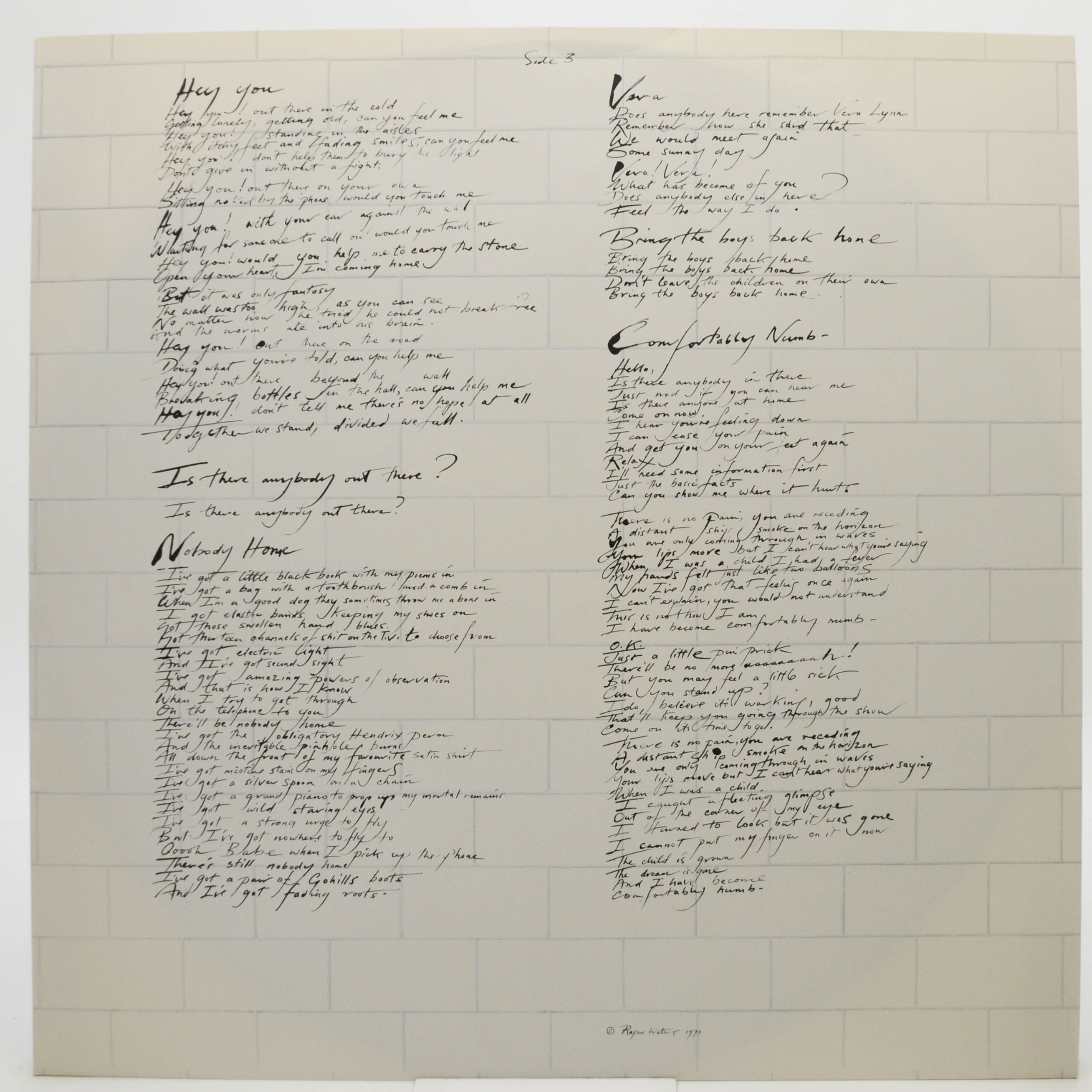 Pink Floyd — The Wall (2LP), 1979