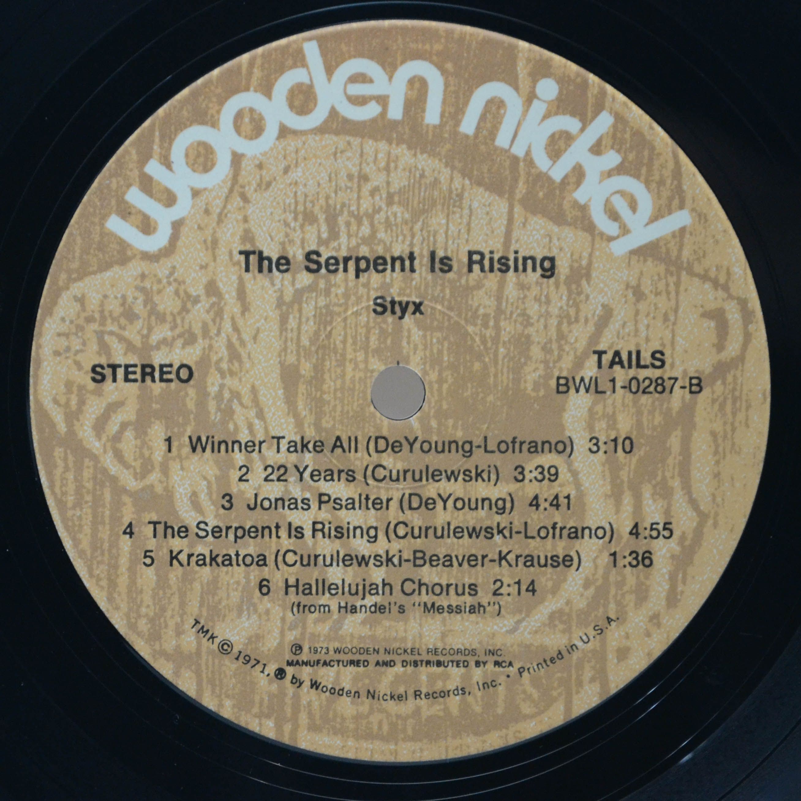 Styx — The Serpent Is Rising (1-st, USA), 1973