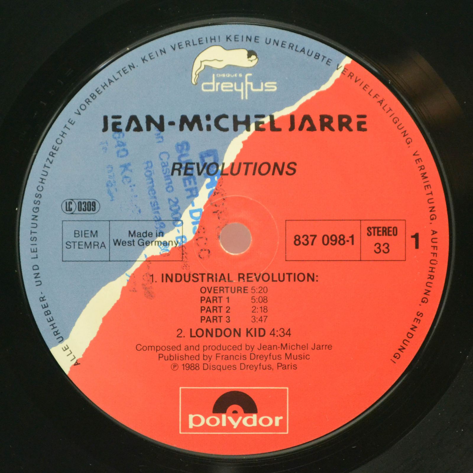 Jean-Michel Jarre — Revolutions, 1988