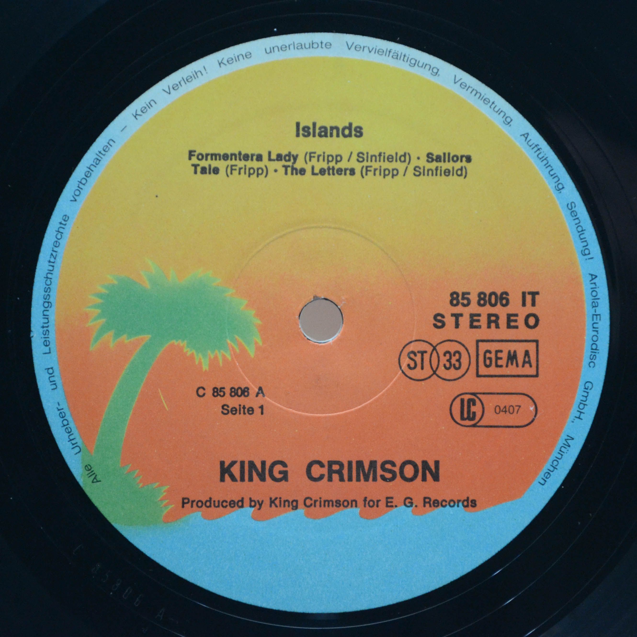 King Crimson — Islands, 1971