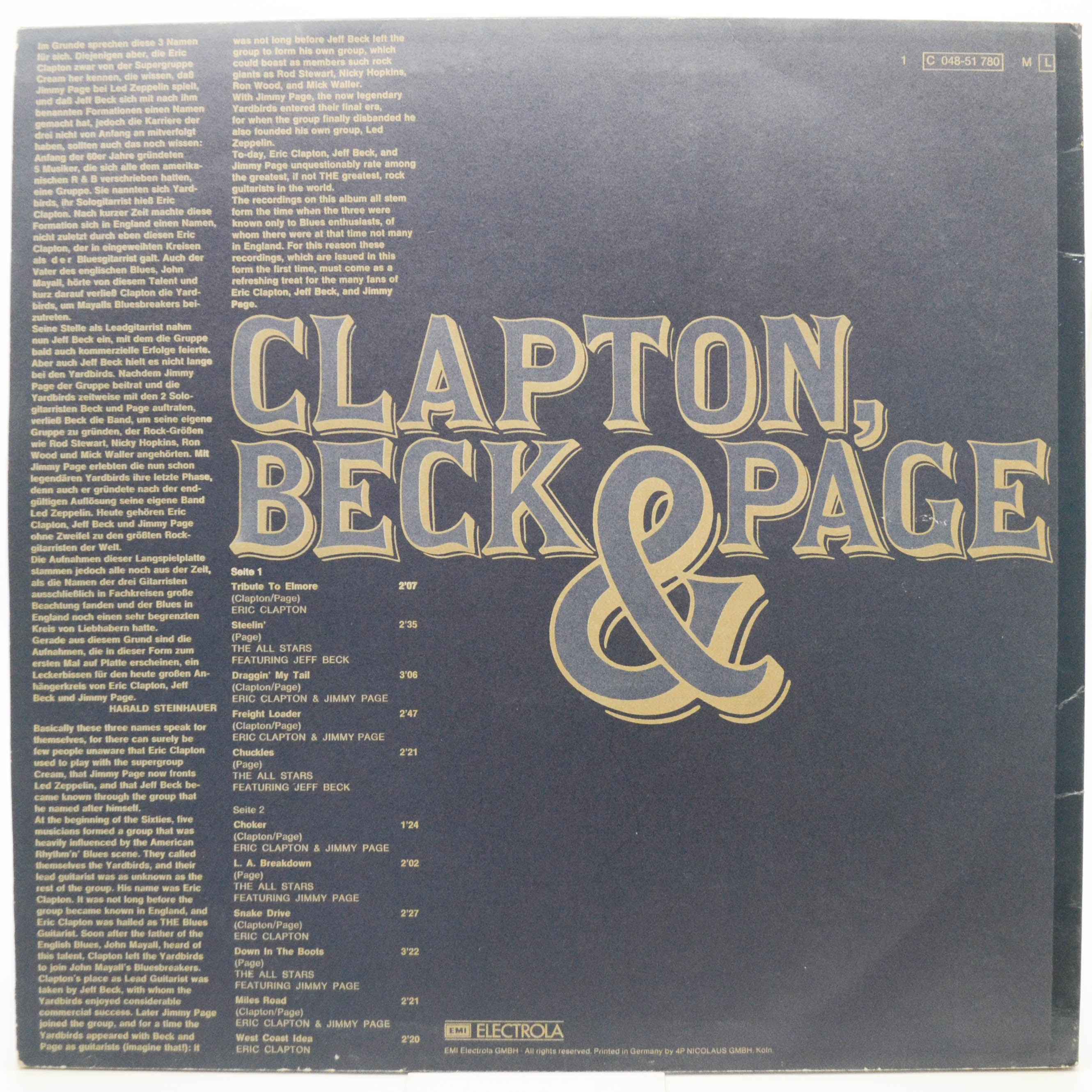 Clapton, Beck & Page — Clapton, Beck & Page, 1973