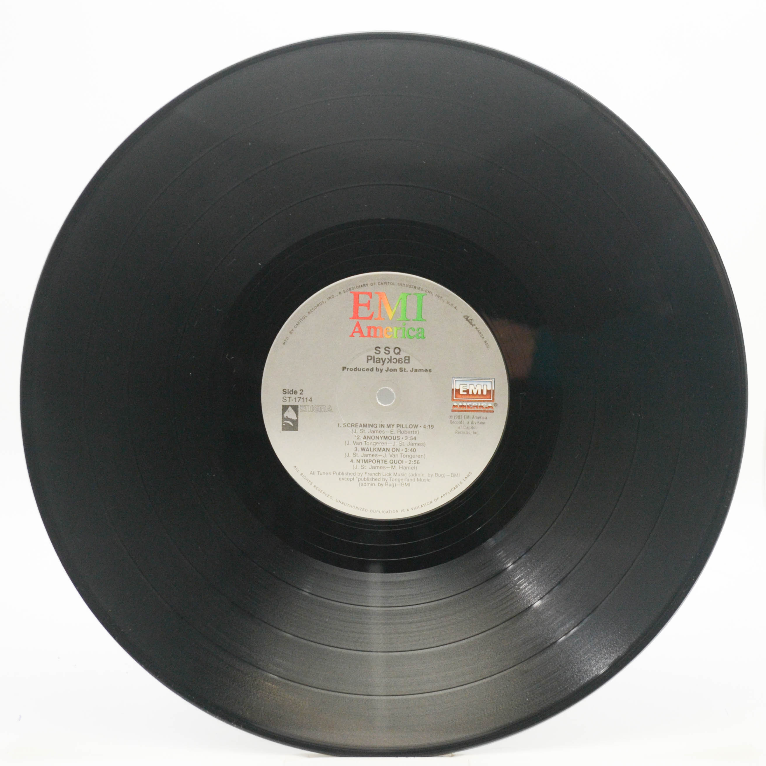 SSQ — Playback (1-st, USA), 1983