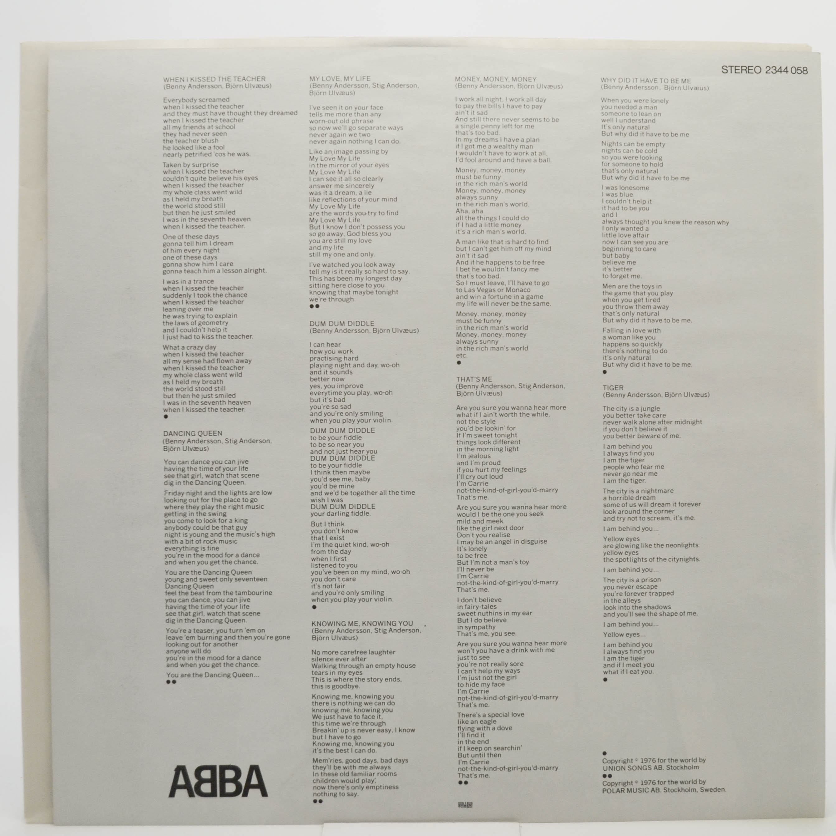 ABBA — Arrival, 1976