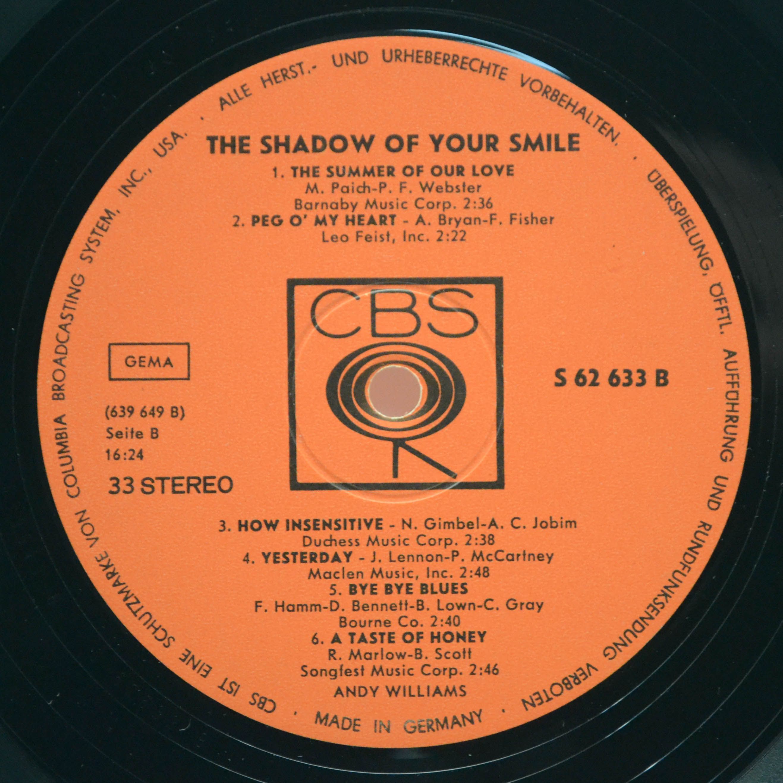 Andy Williams — The Shadow Of Your Smile, 1966