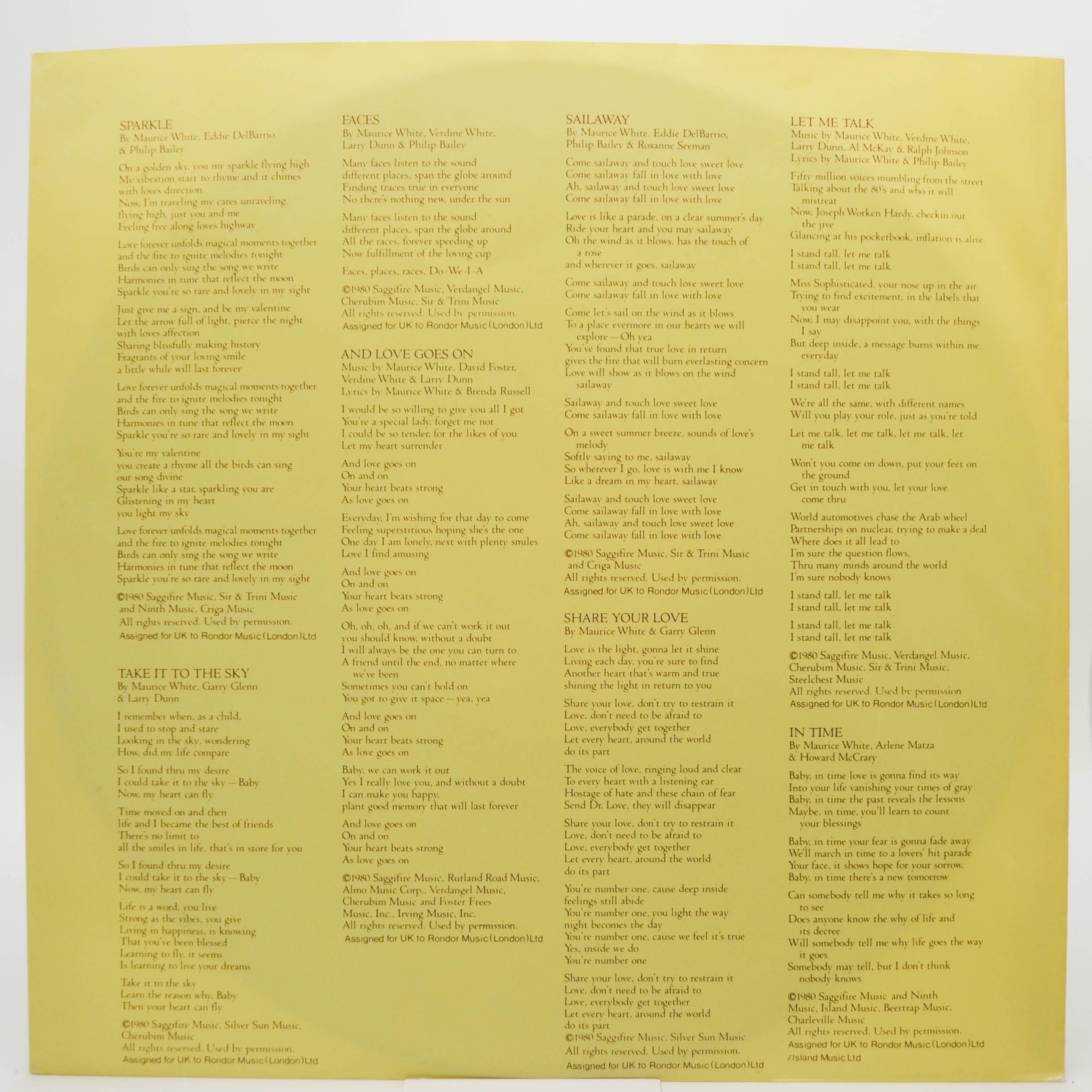 Earth Wind & Fire — Faces (2LP), 1980