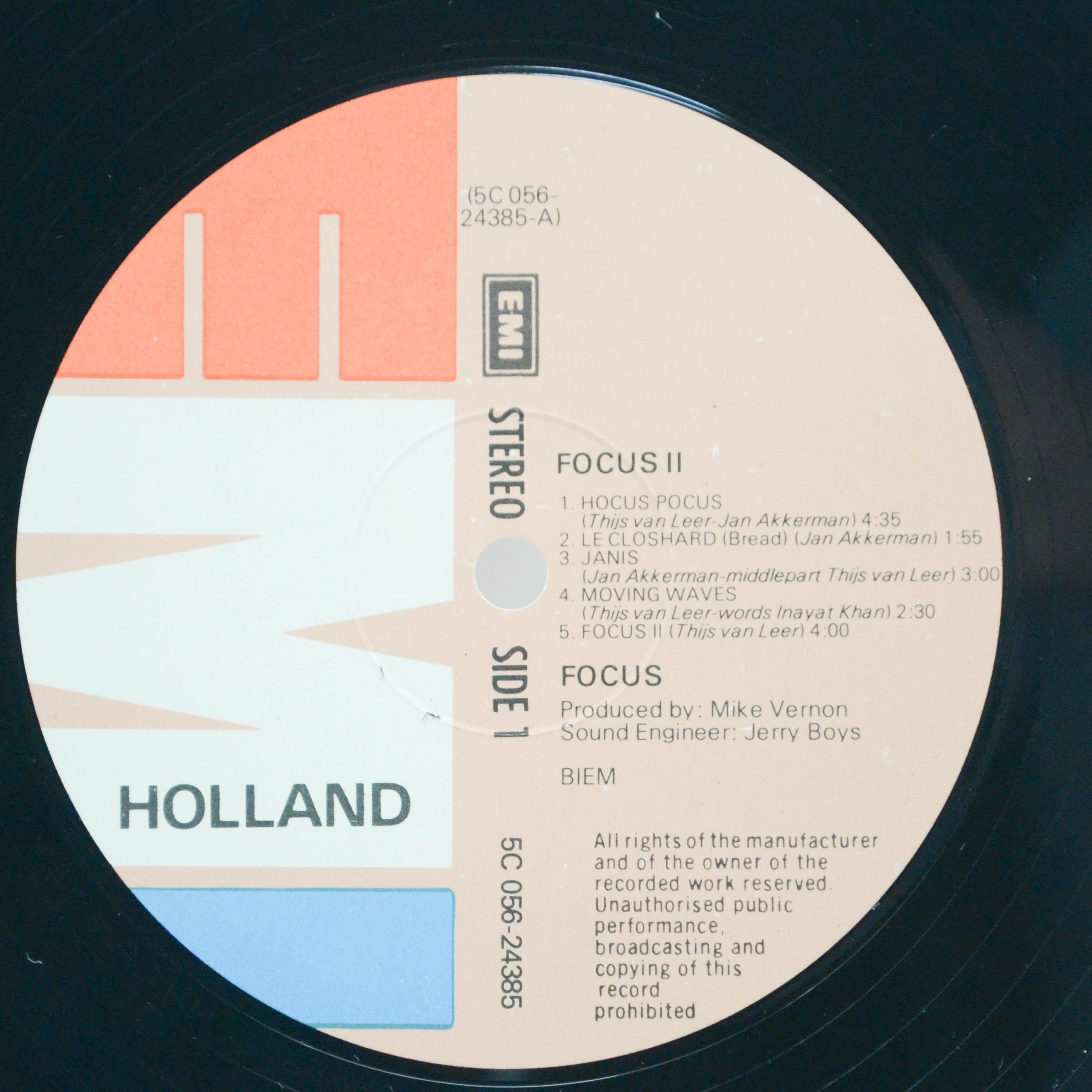 Focus — Focus II (Holland), 1971