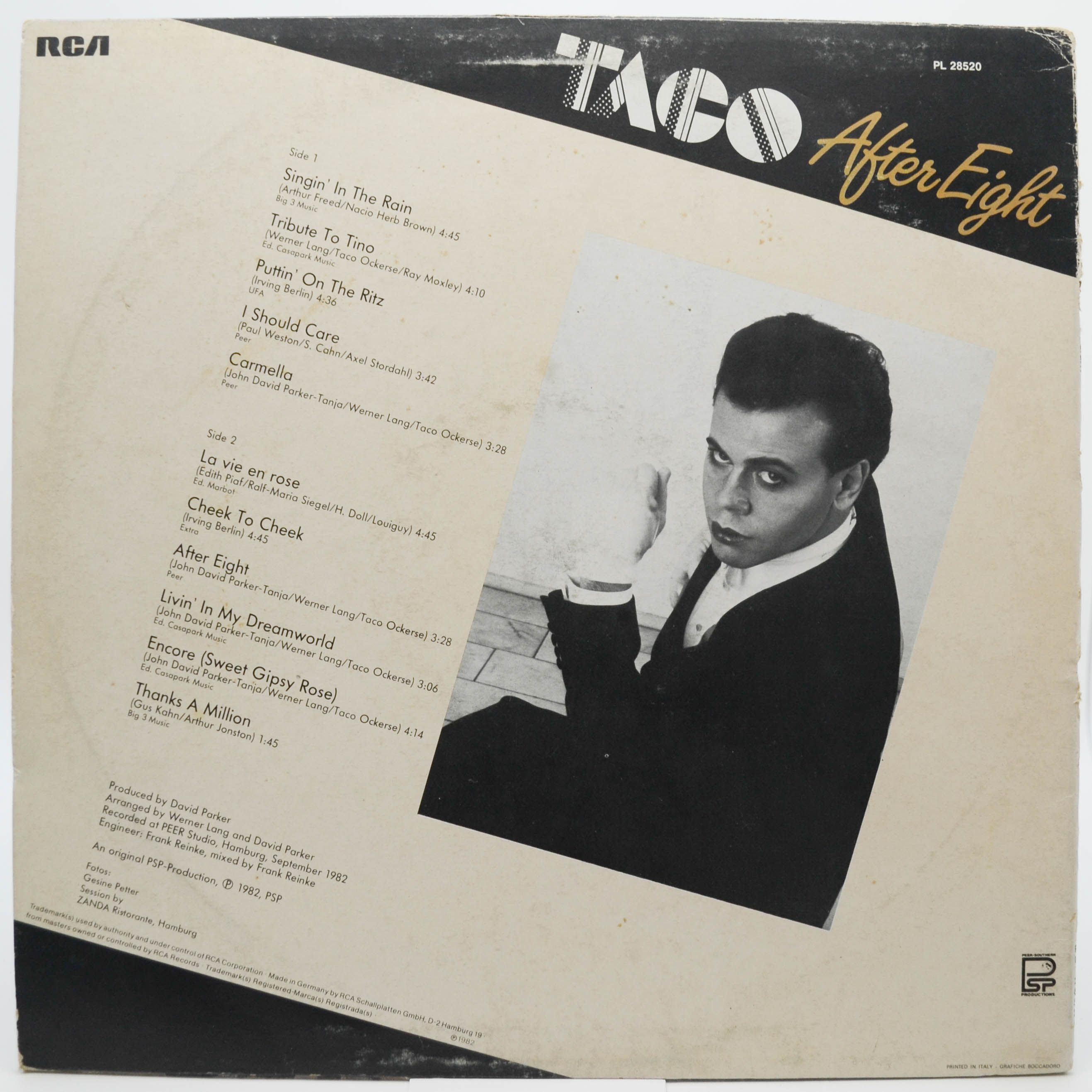 Taco — After Eight, 1982