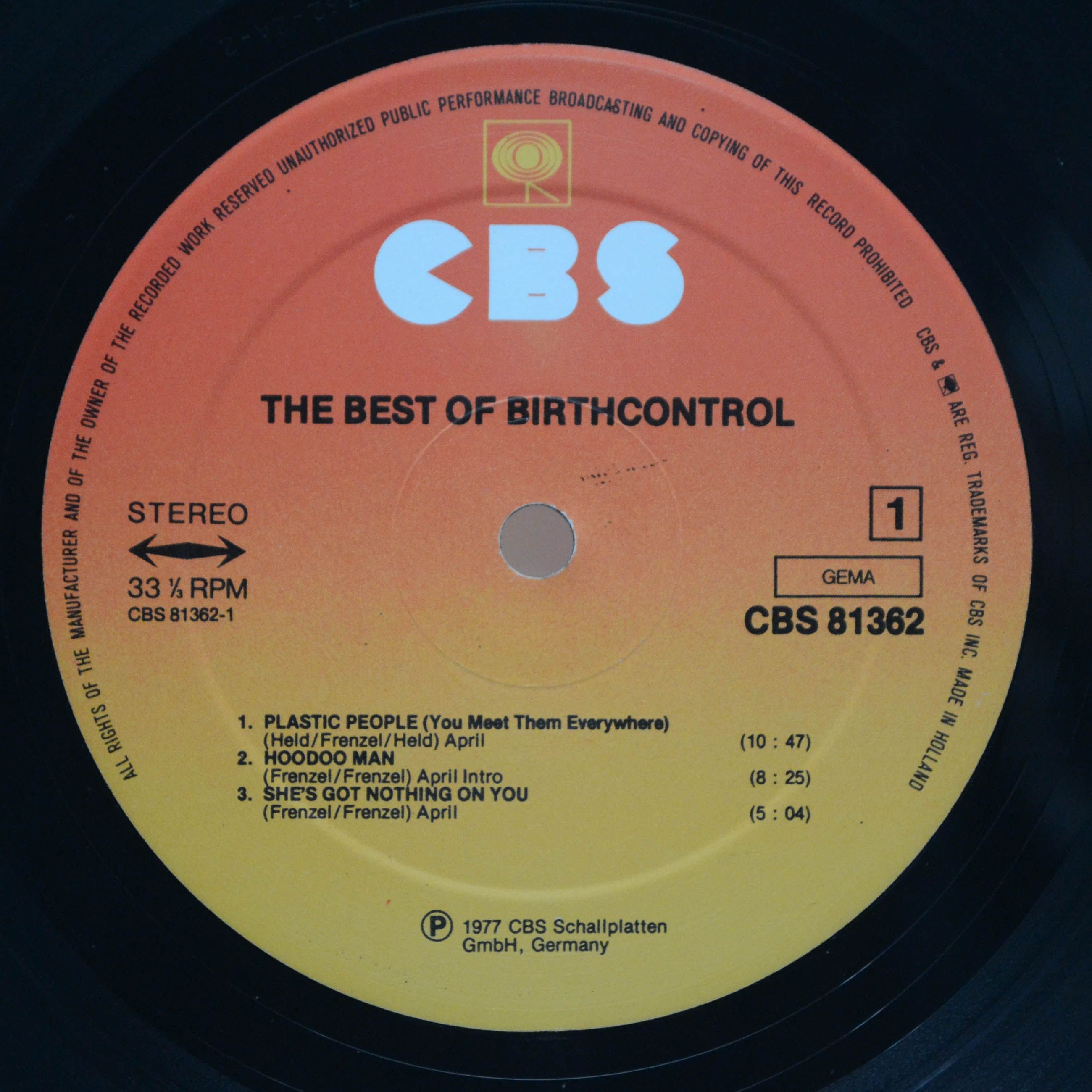Birth Control — The Best Of Birth Control, 1977