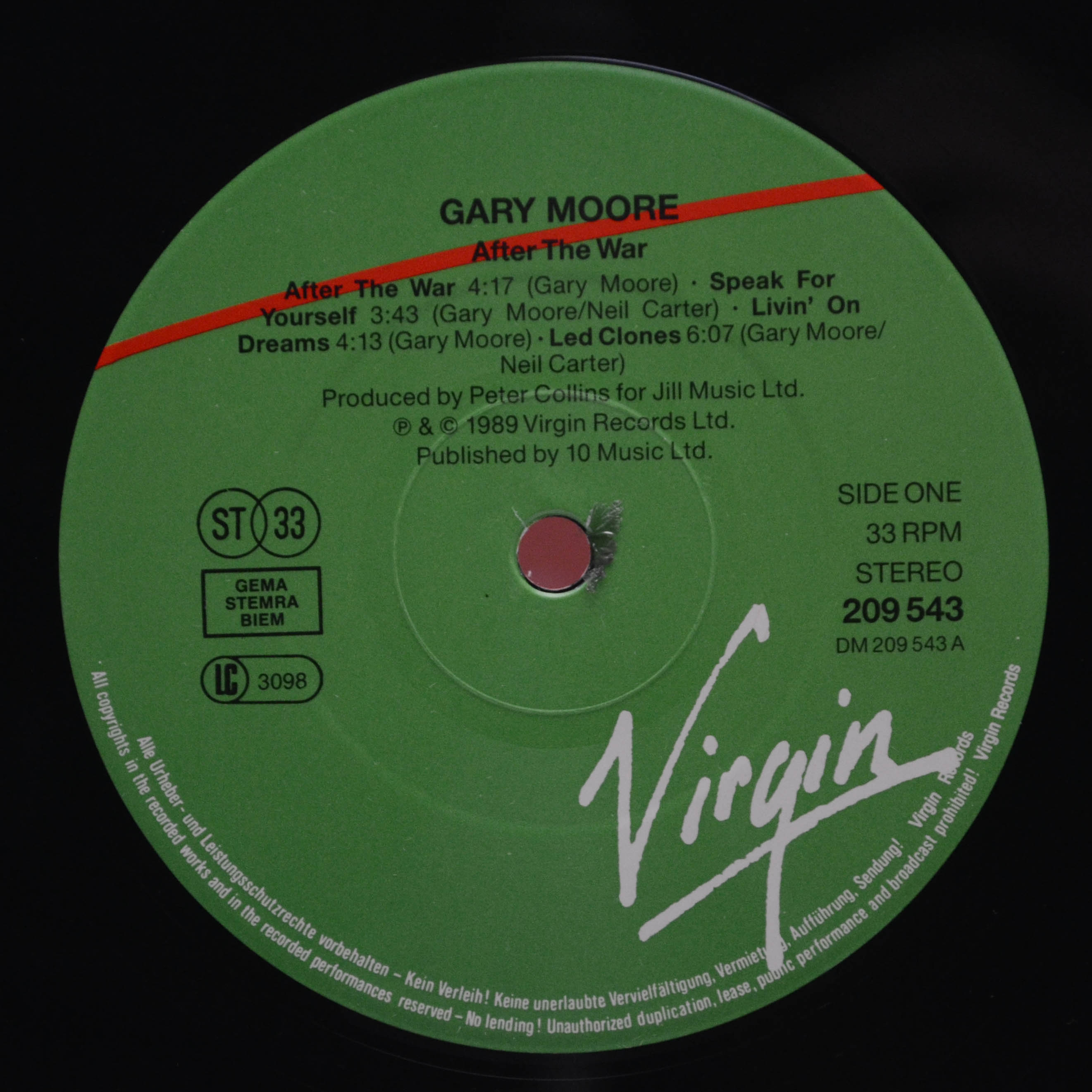 Gary Moore — After The War, 1989