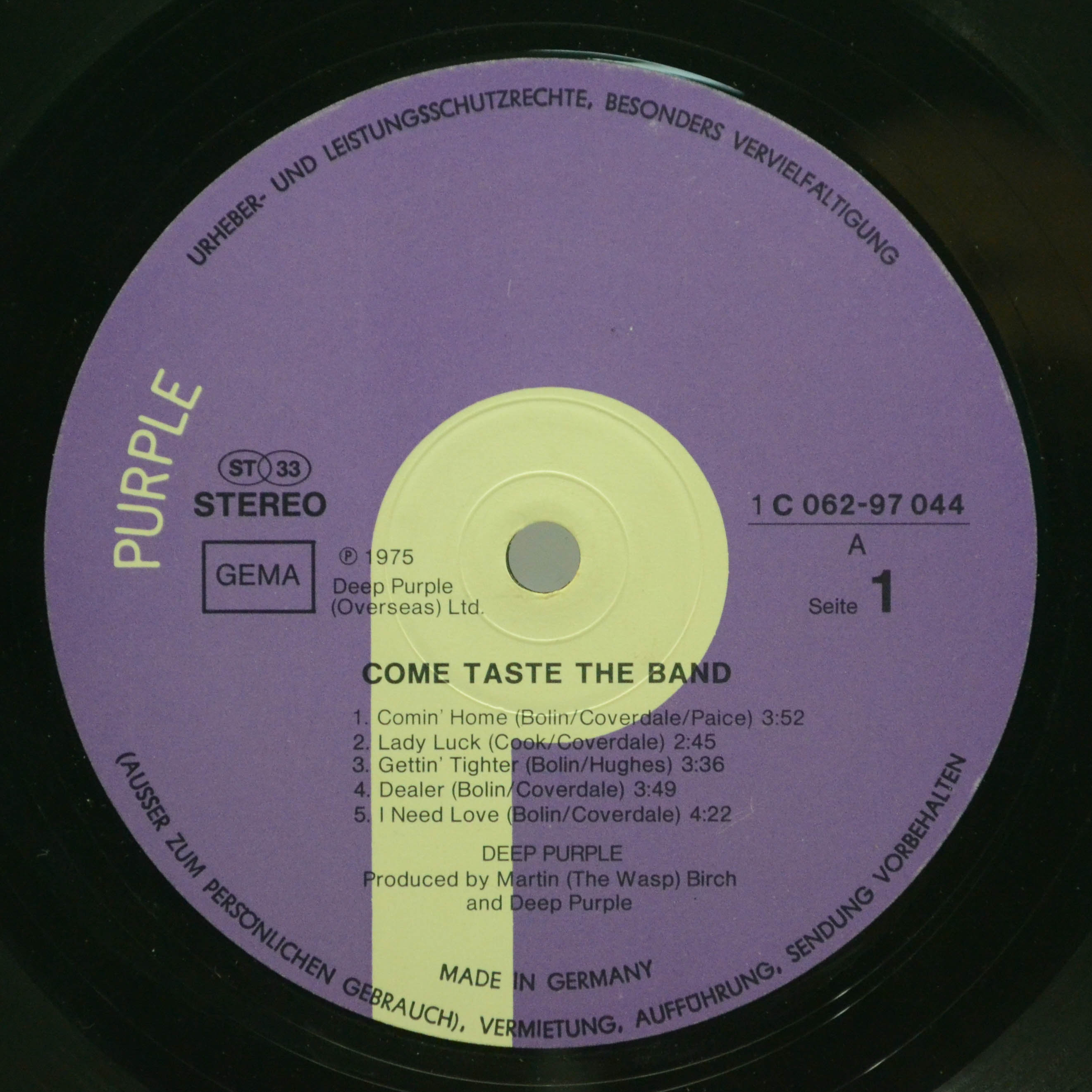 Deep Purple — Come Taste The Band, 1975