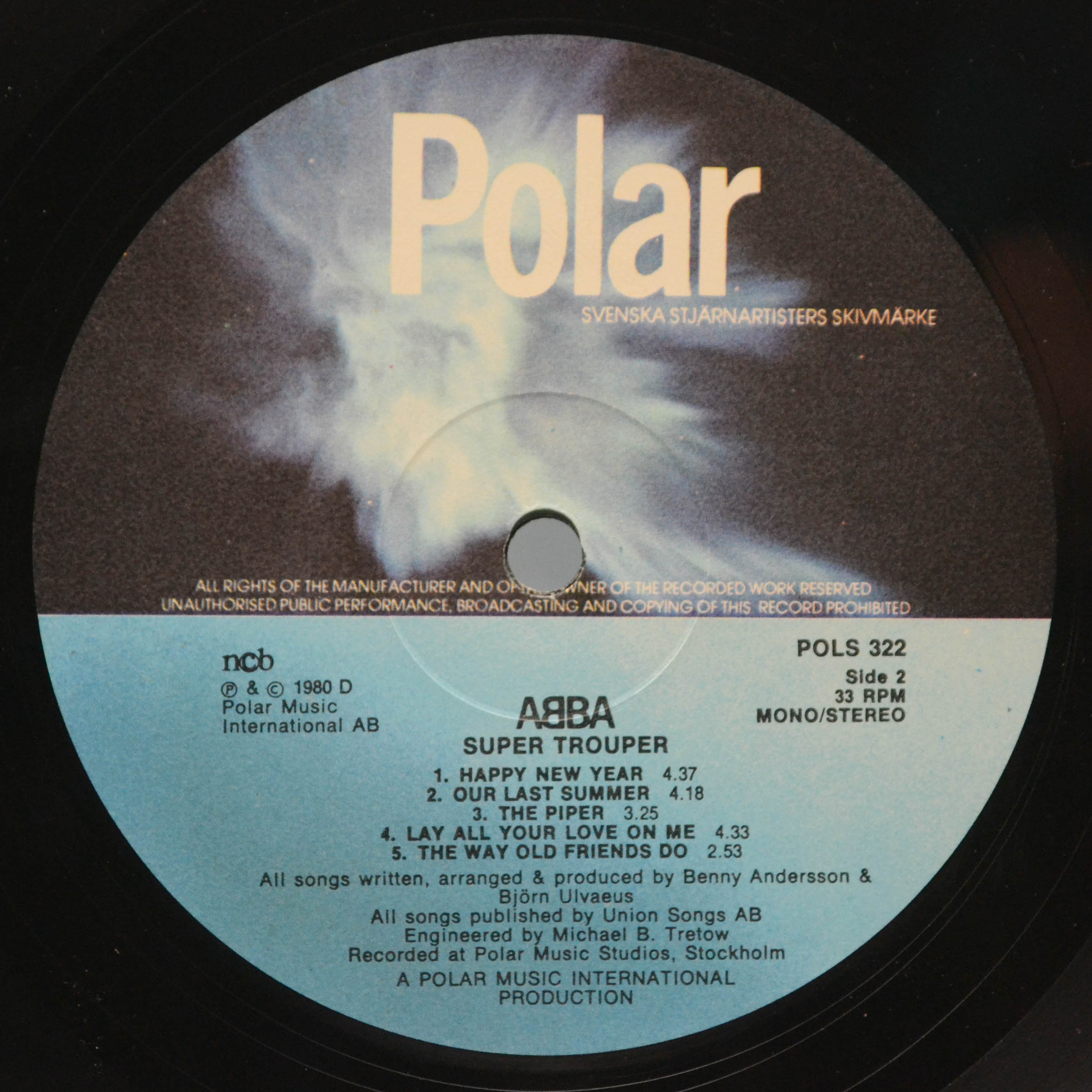 ABBA — Super Trouper (1-st, Sweden), 1980