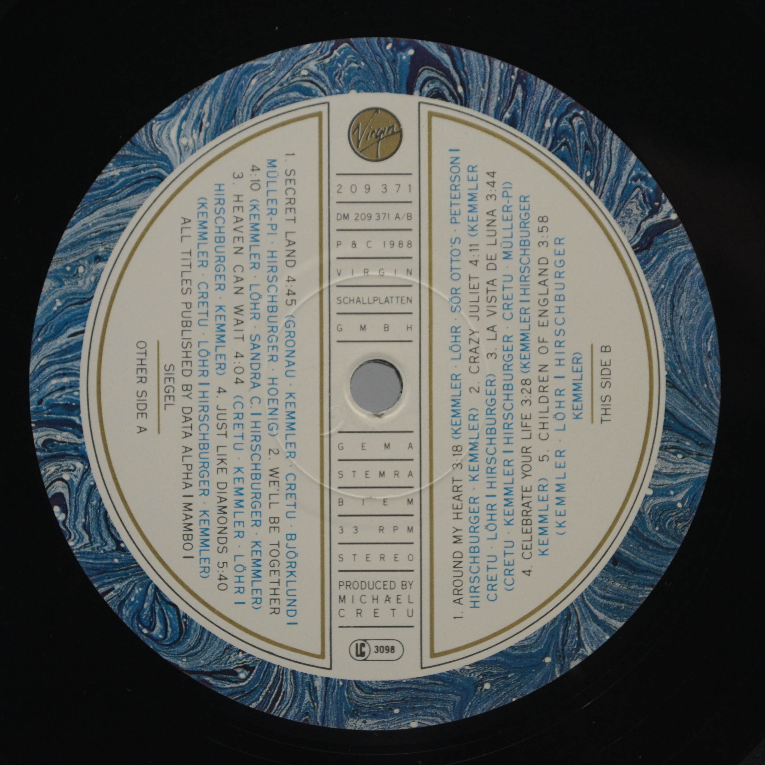 Sandra — Into A Secret Land, 1988