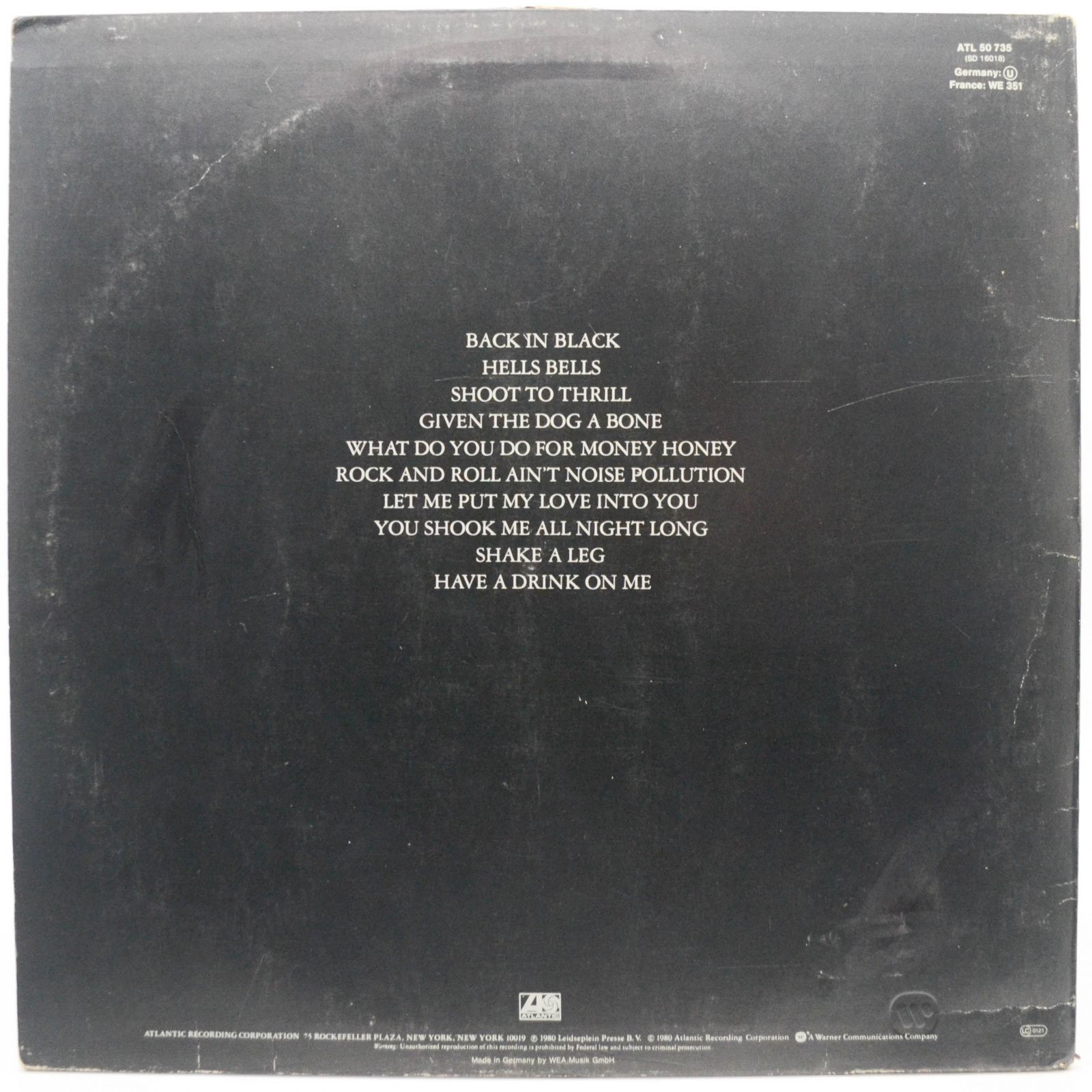 AC/DC — Back In Black, 1980