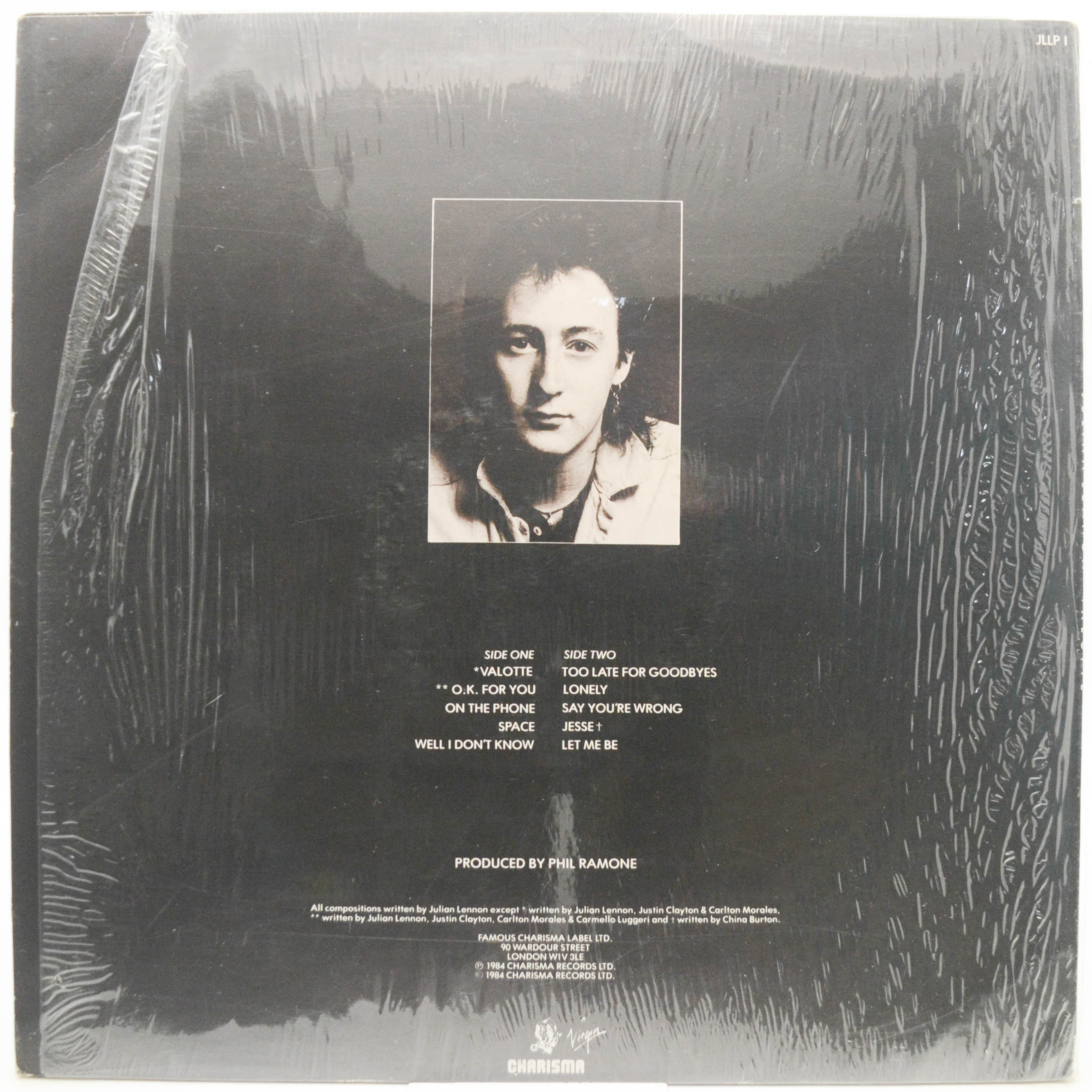 Julian Lennon — Valotte (1-st, UK), 1984