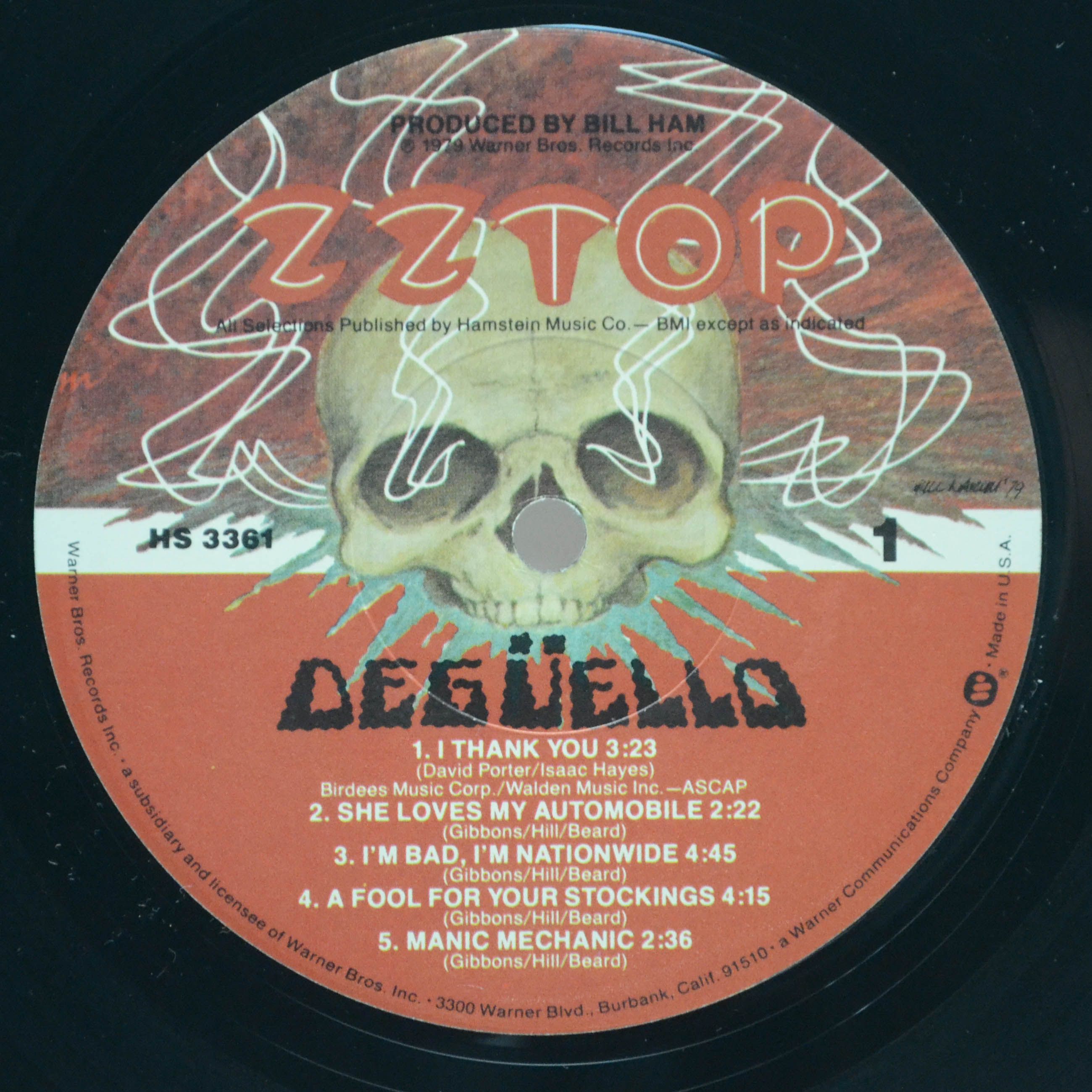 ZZ Top — Degüello (1-st, USA), 1979