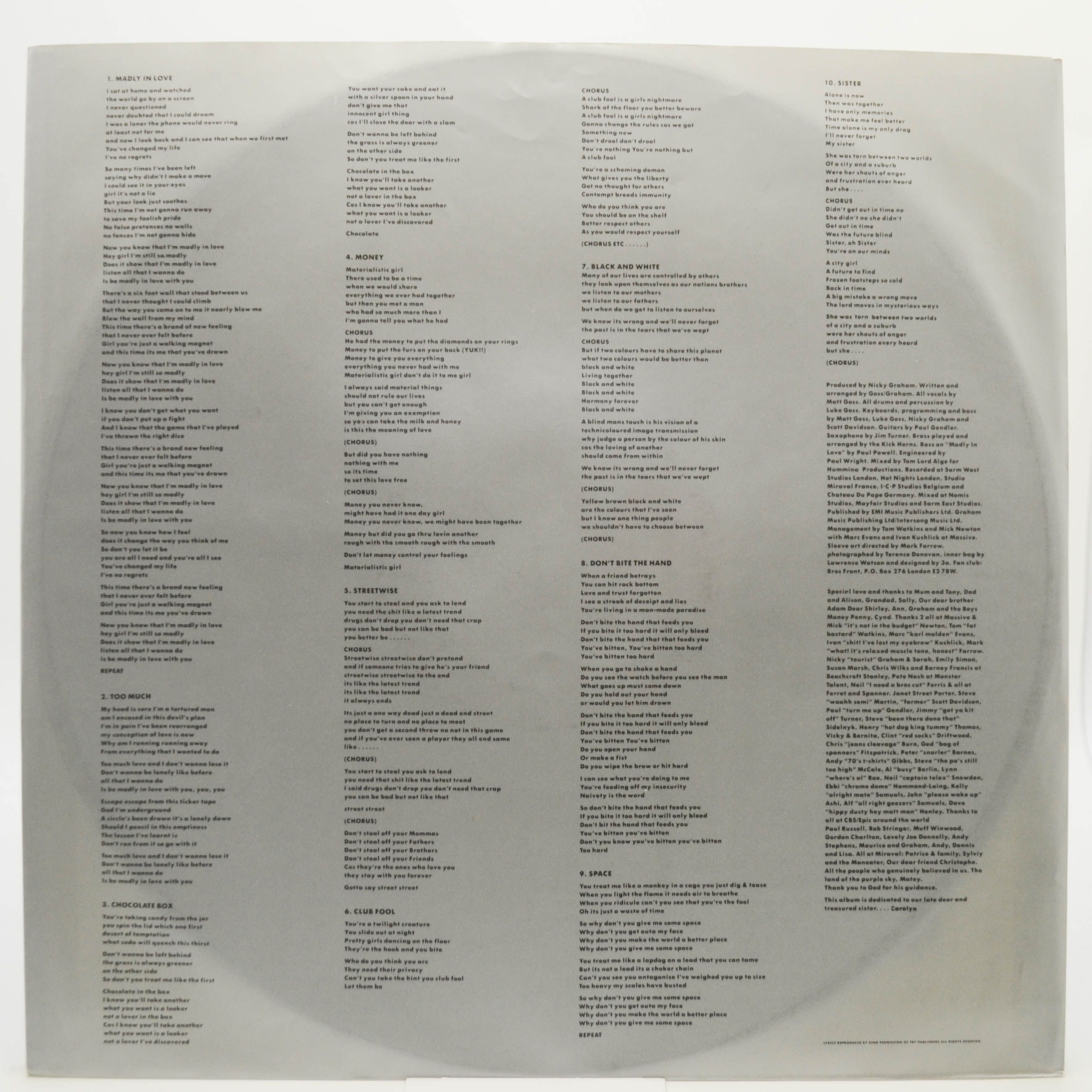 Bros — The Time, 1989