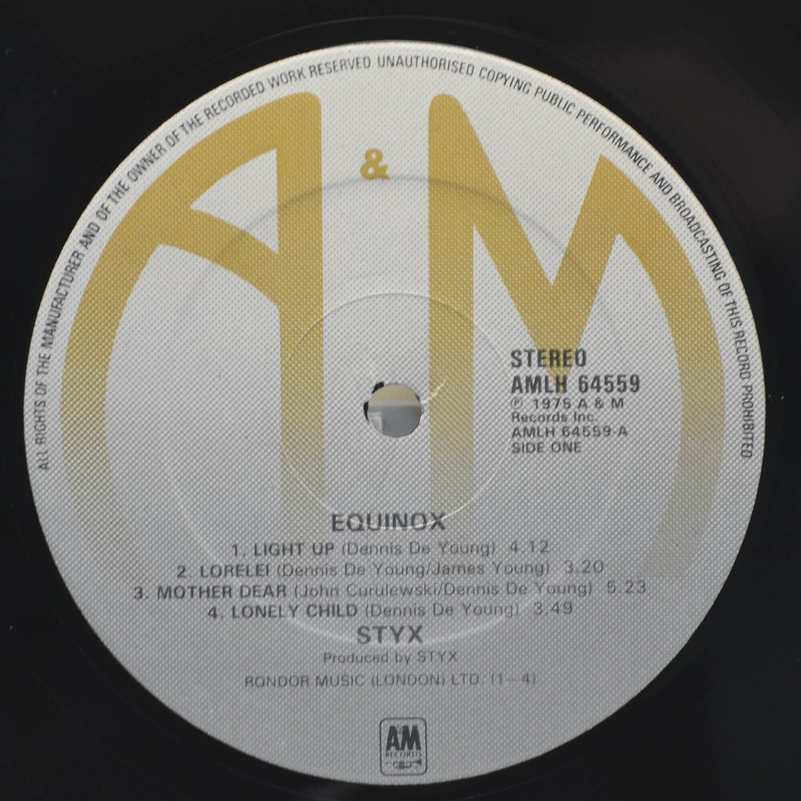 Styx — Equinox (UK), 1975