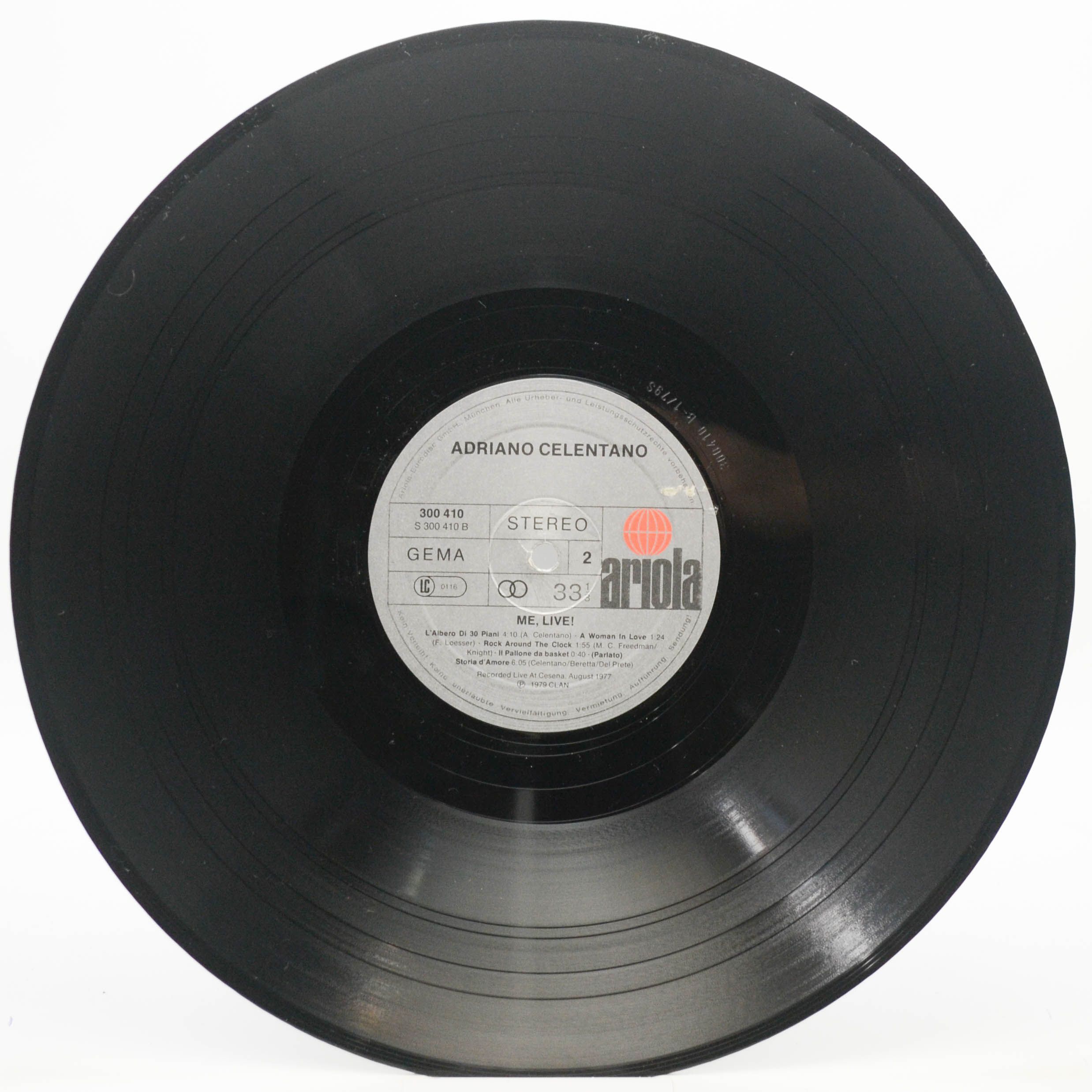 Adriano Celentano — Me, Live (2LP), 1979