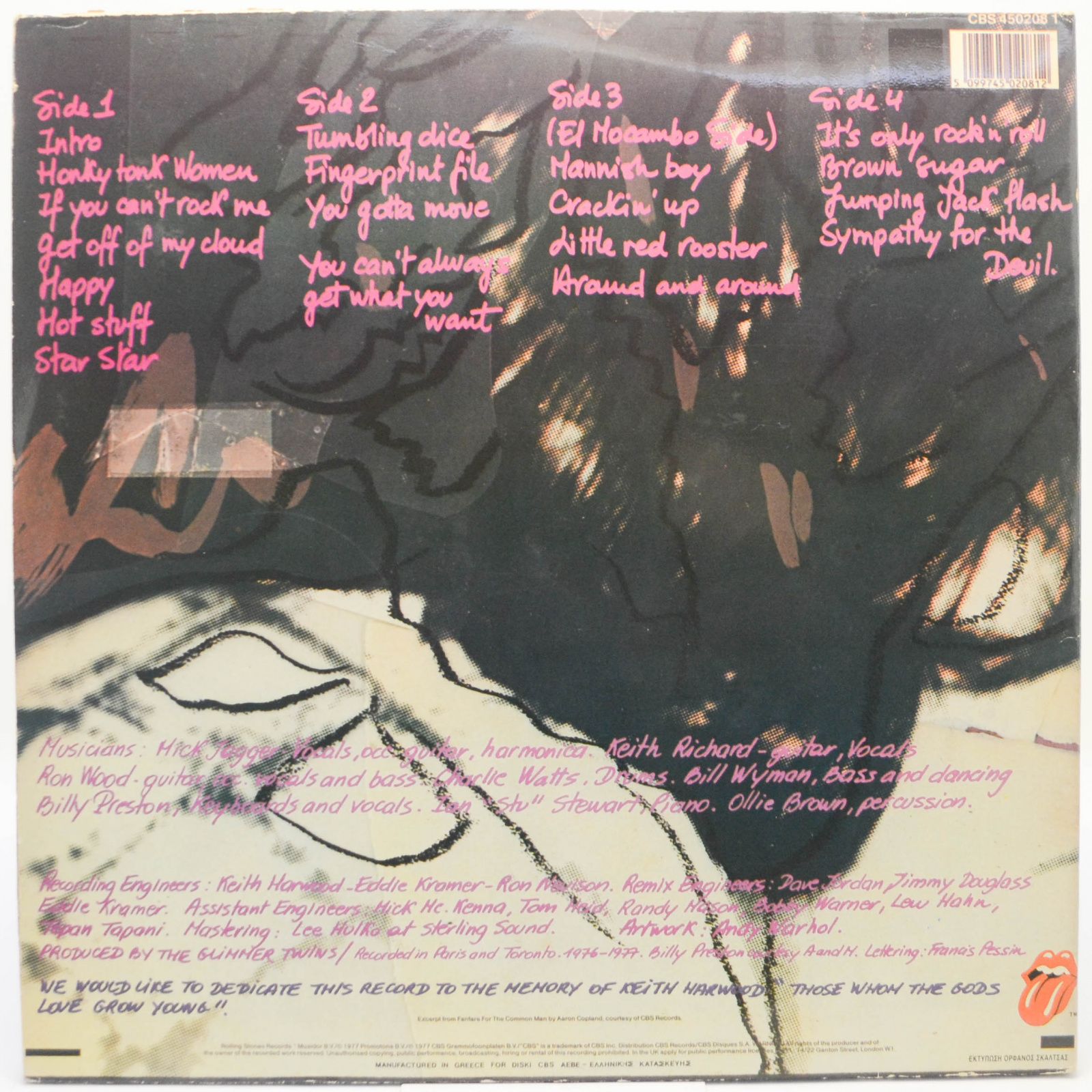 Rolling Stones — Love You Live (2LP), 1977