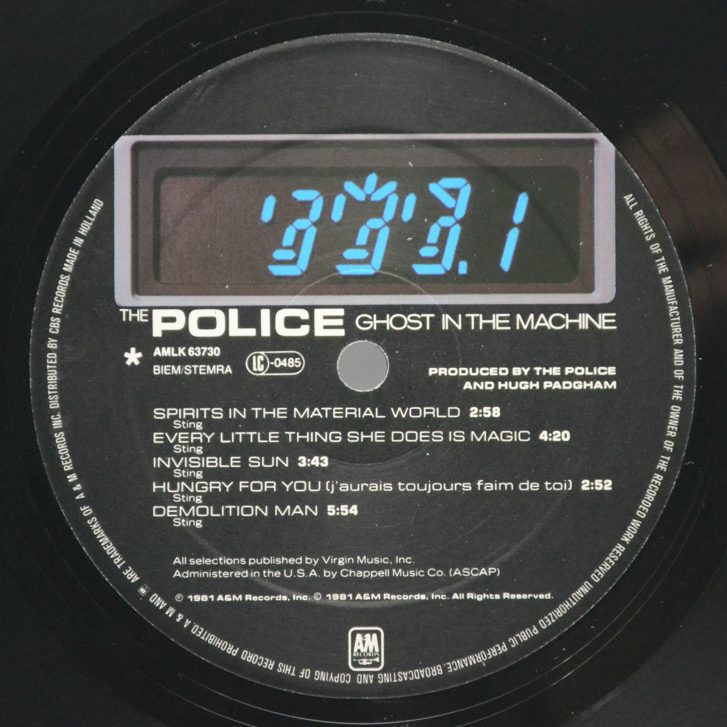 Police — Ghost In The Machine, 1981