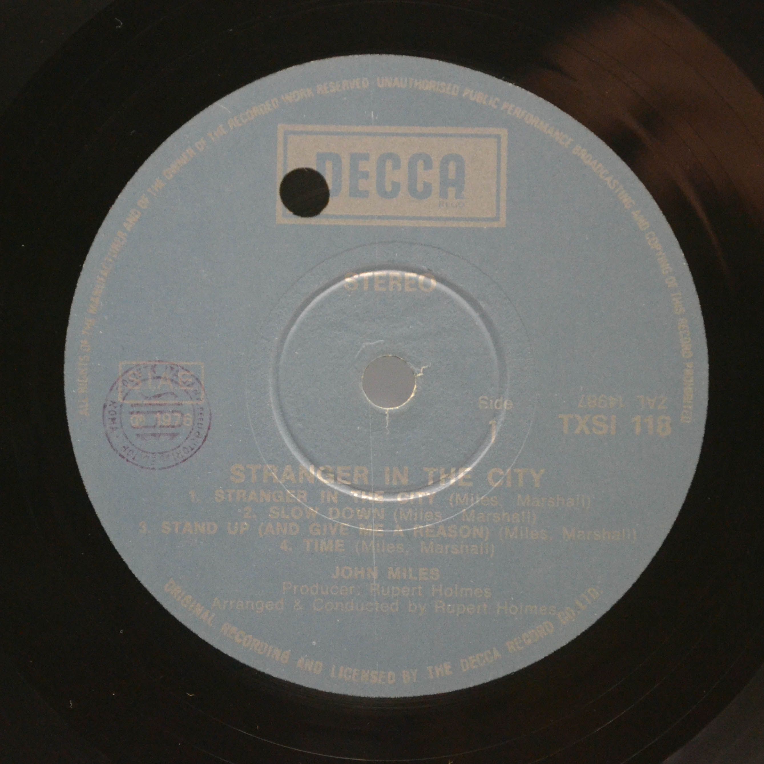 John Miles — Stranger In The City, 1976