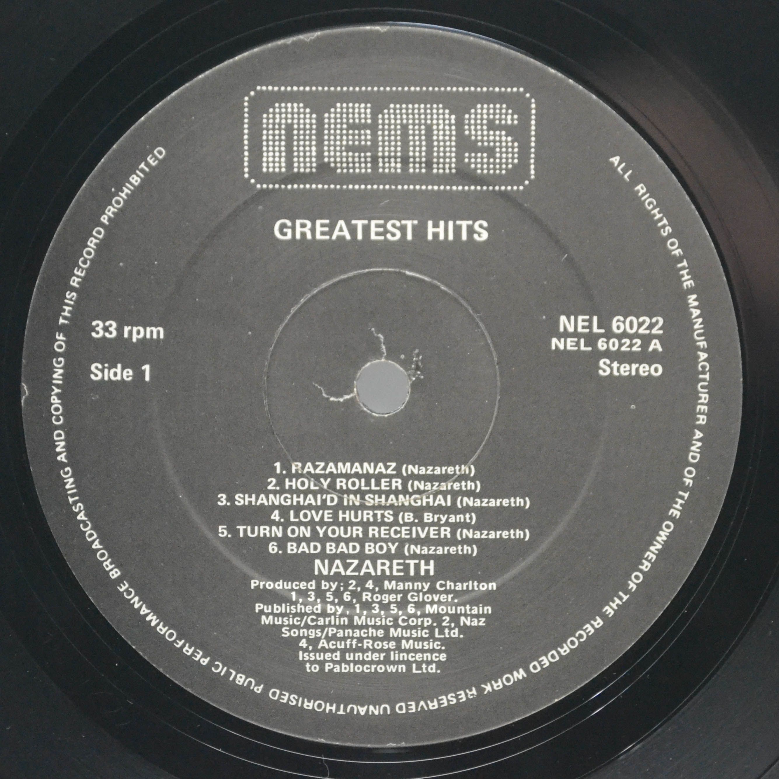 Nazareth — Greatest Hits (UK), 1975