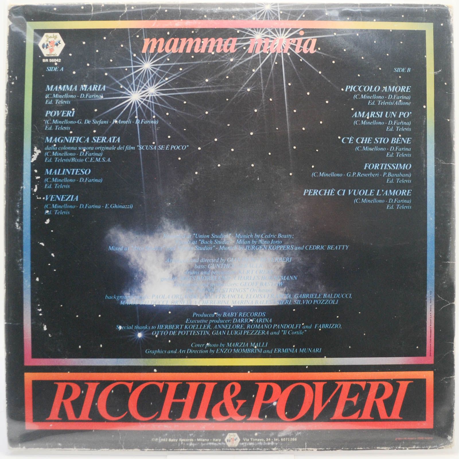 Ricchi & Poveri — Mamma Maria (Italy), 1982