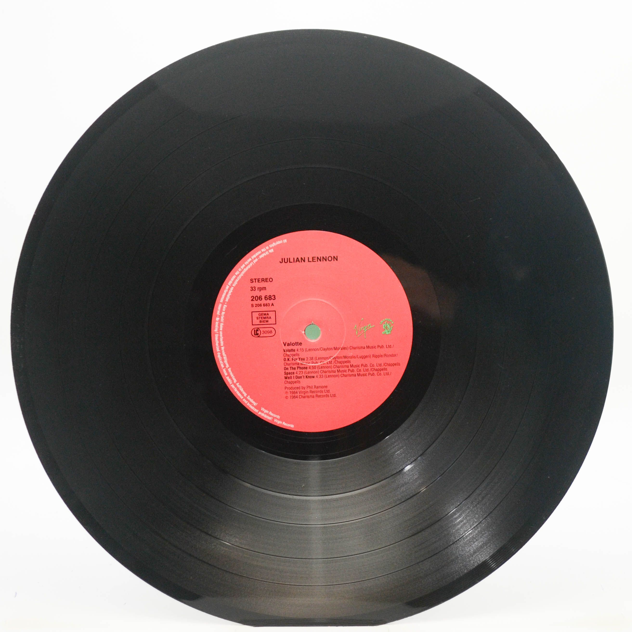 Julian Lennon — Valotte, 1984