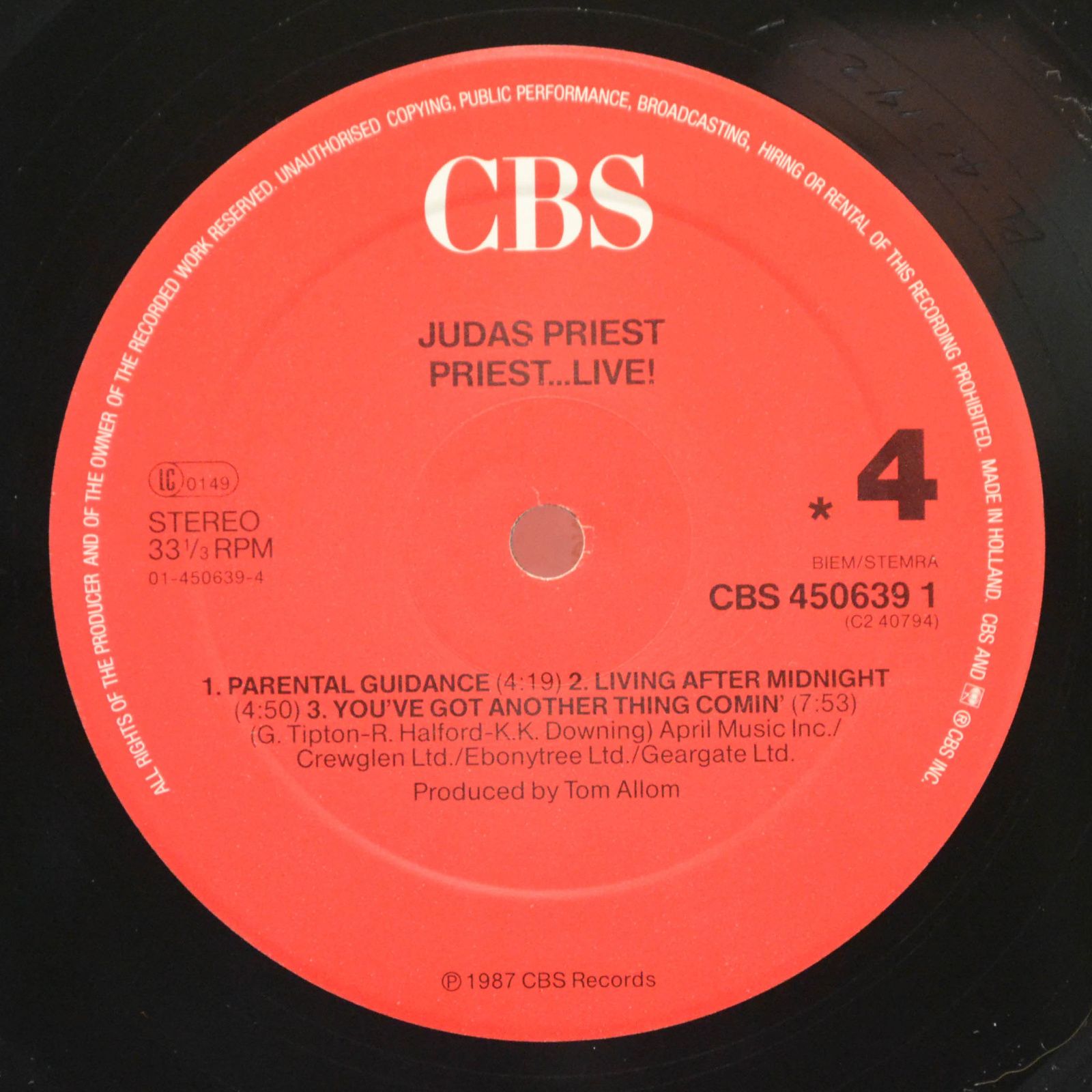 Judas Priest — Priest...Live! (2LP), 1975