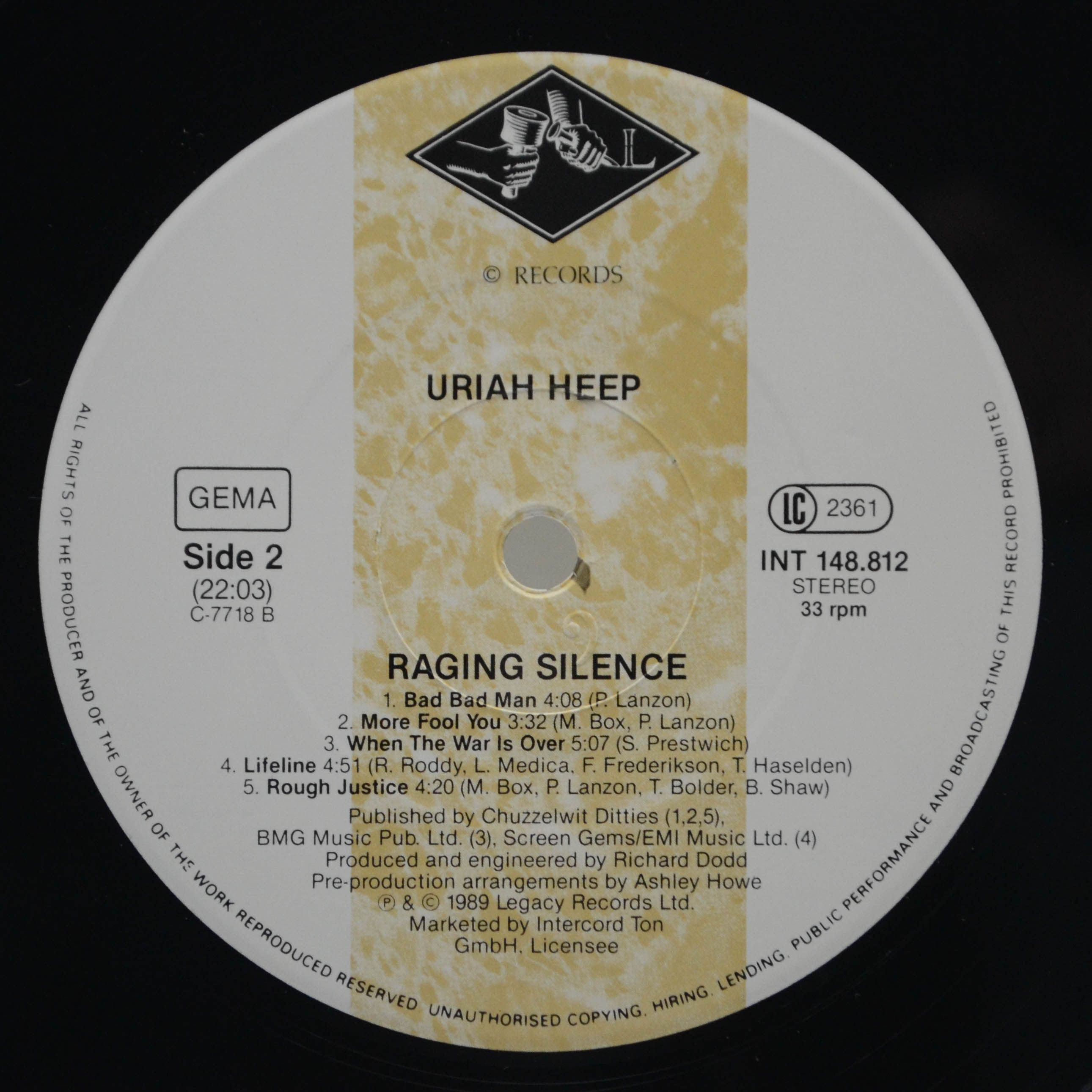 Uriah Heep — Raging Silence, 1989