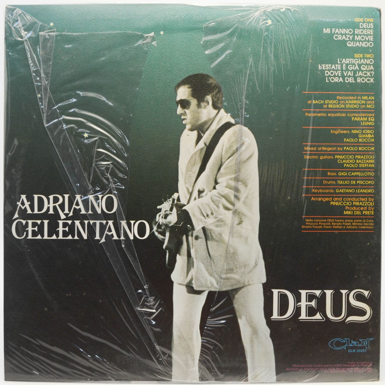 Adriano Celentano — Deus (1-st, Italy, Clan), 1981