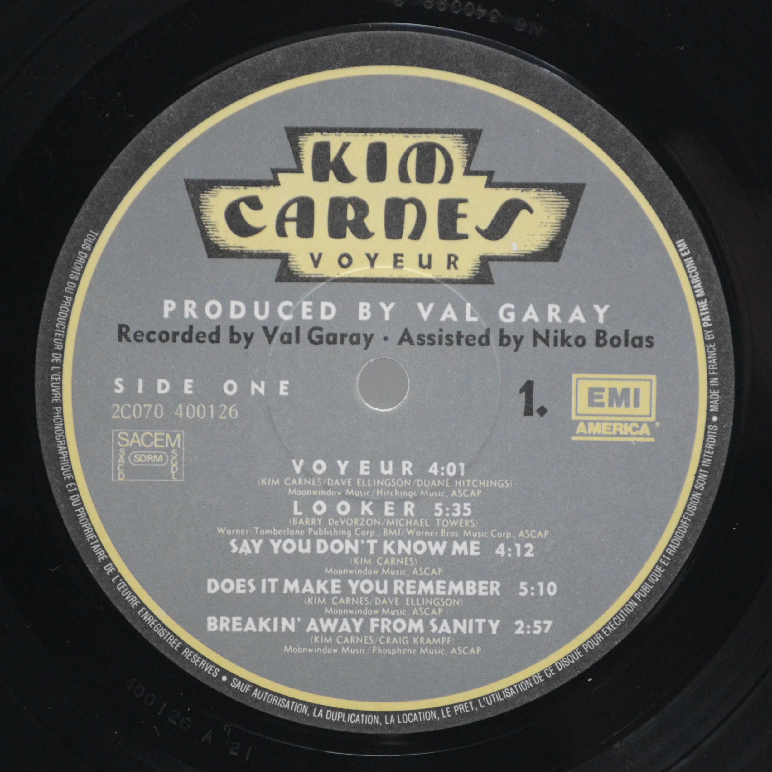 Kim Carnes — Voyeur, 1982