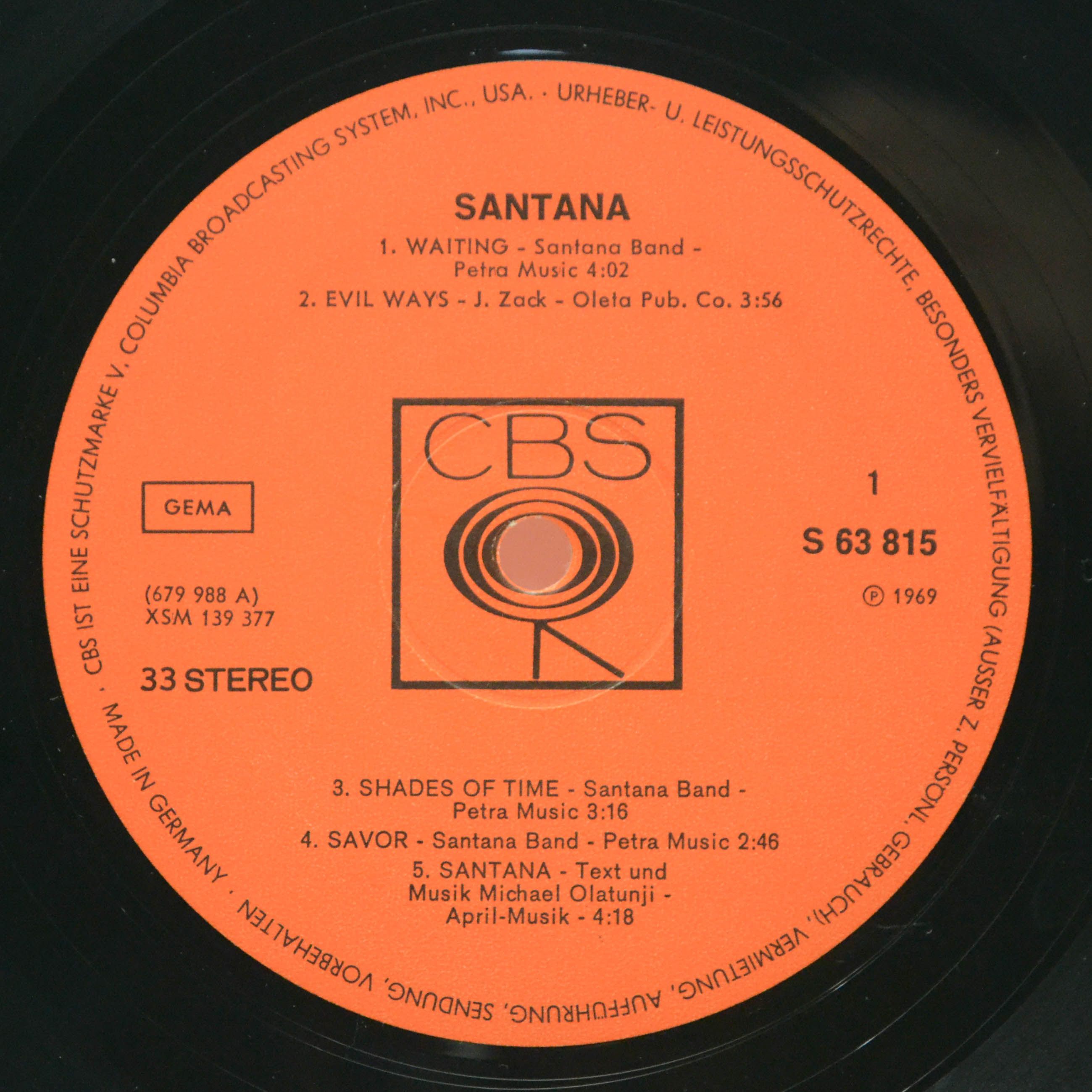 Santana — Santana, 1969
