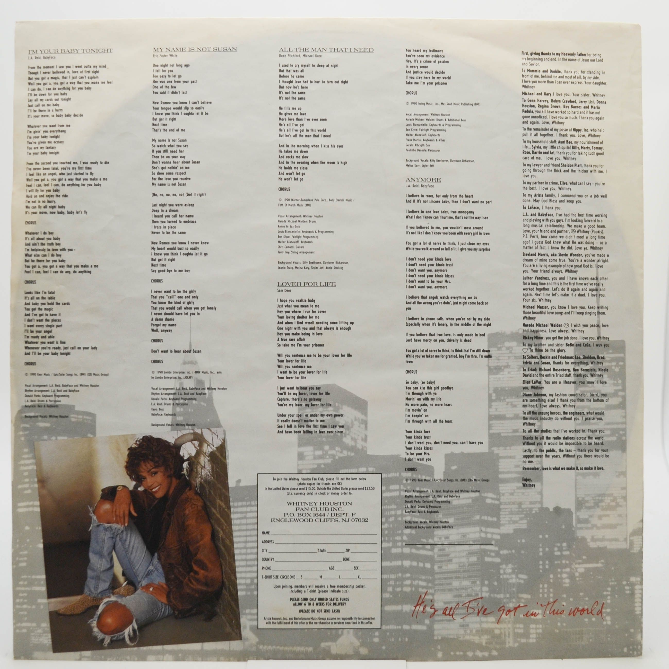 Whitney Houston — I'm Your Baby Tonight, 1990