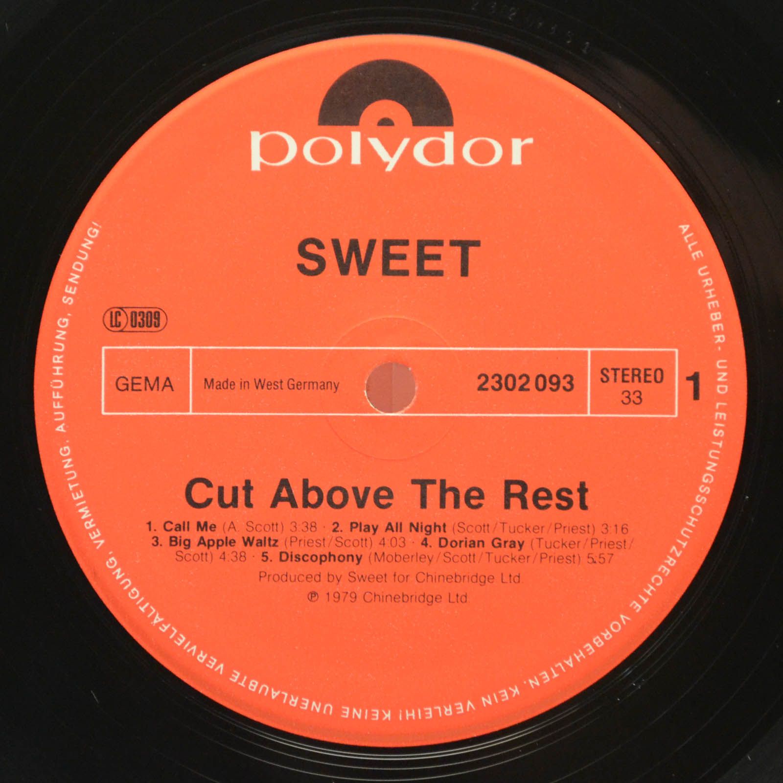 Sweet — Cut Above The Rest, 1979