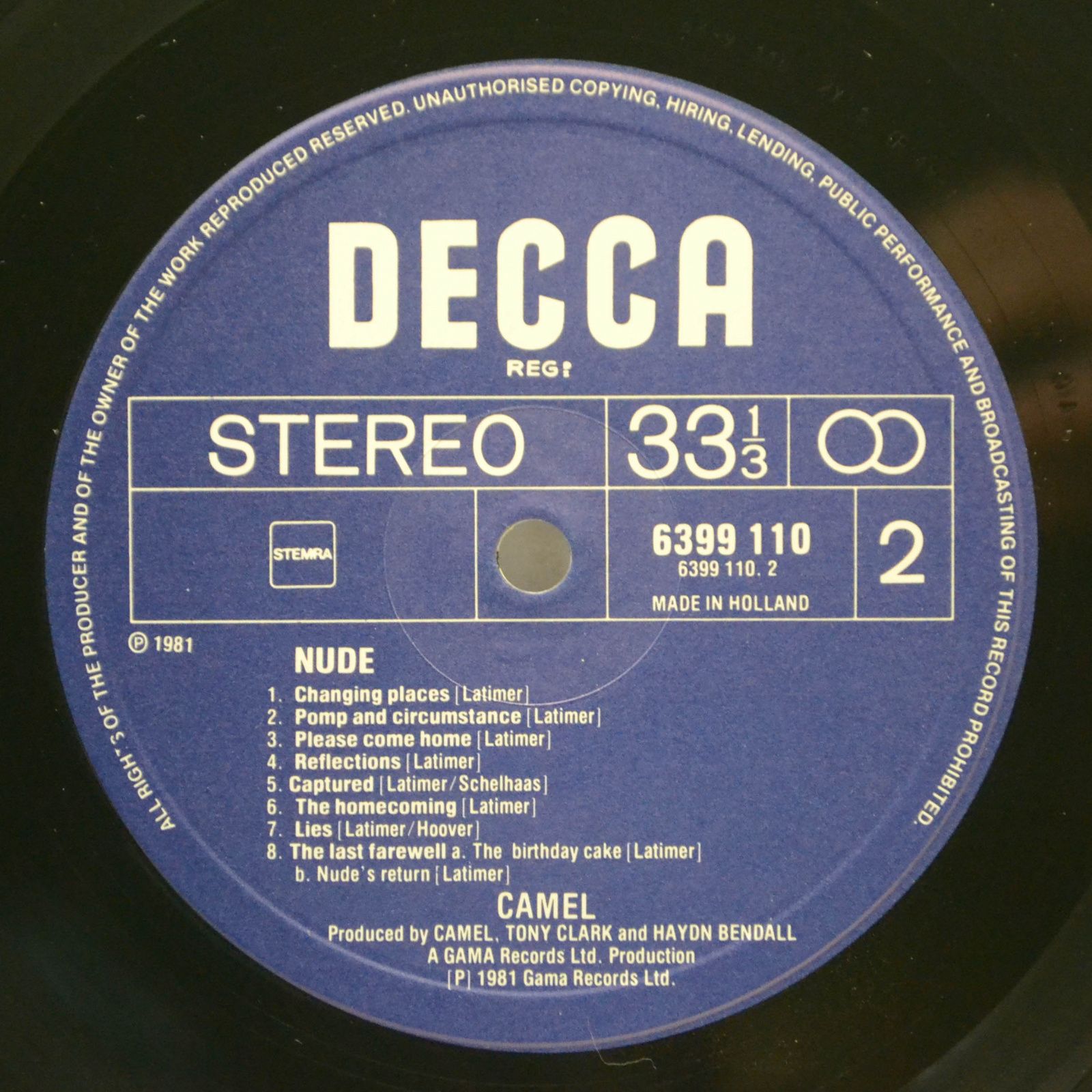 Camel — Nude, 1981