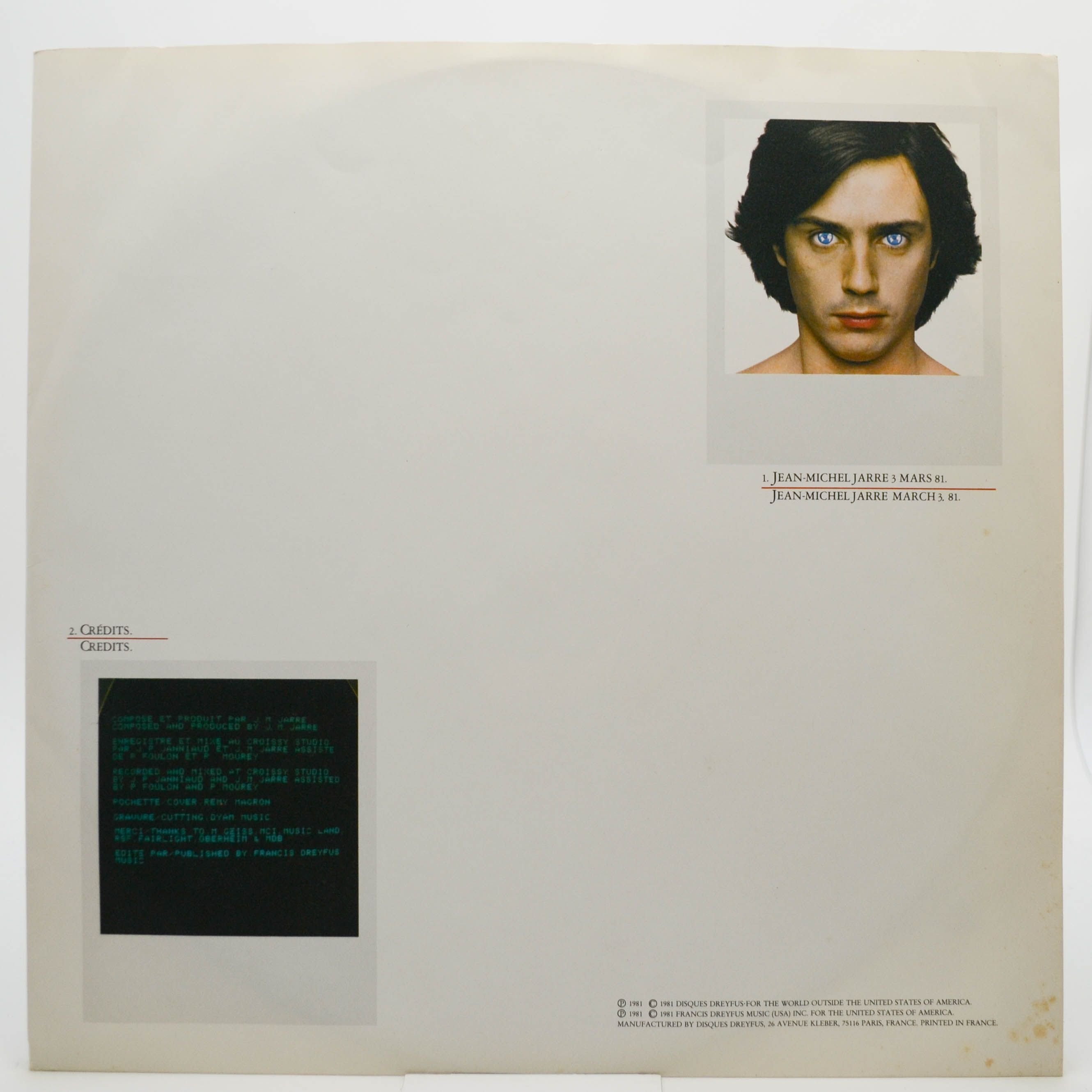 Jarre — Les Chants Magnétiques (France), 1981