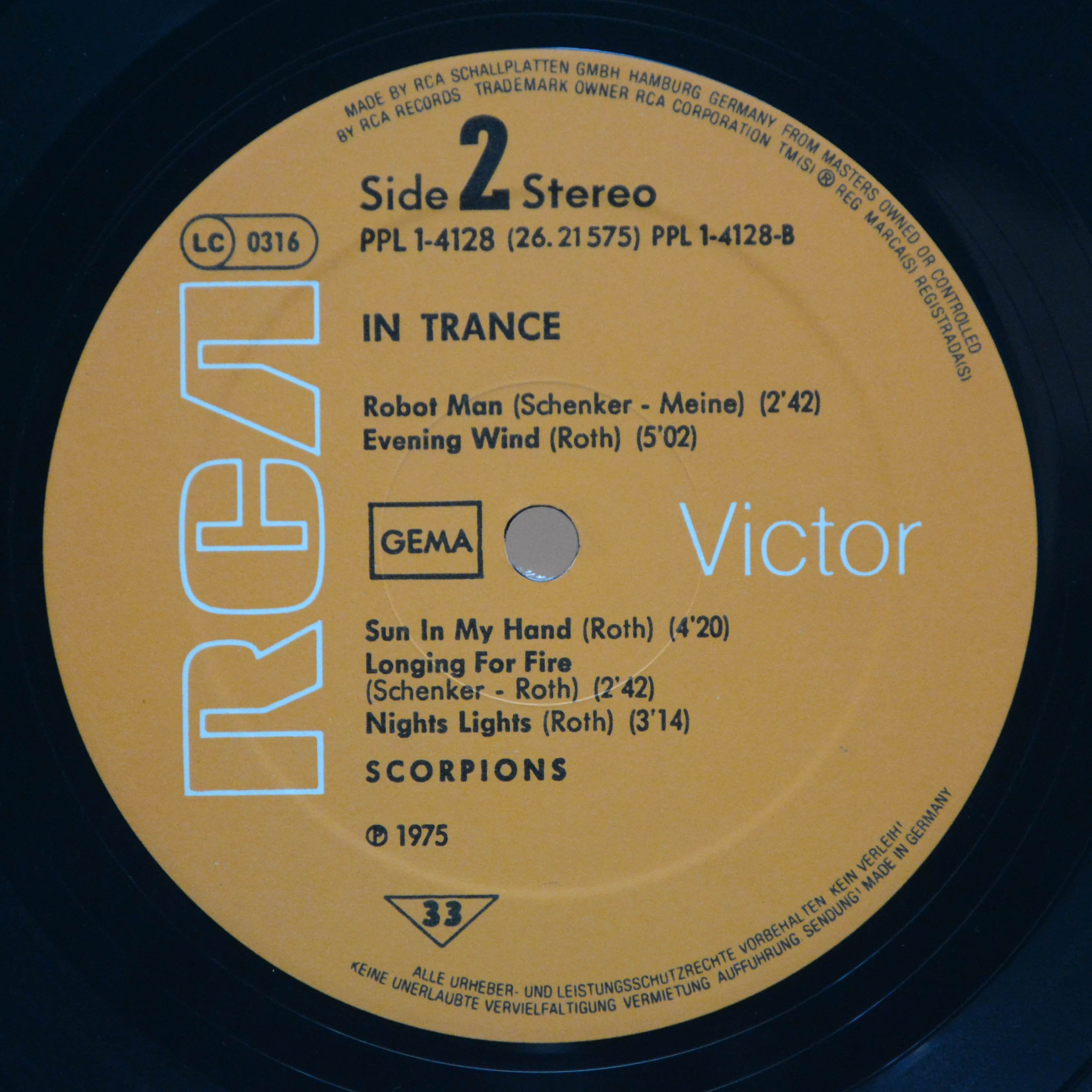 Scorpions — In Trance, 1975