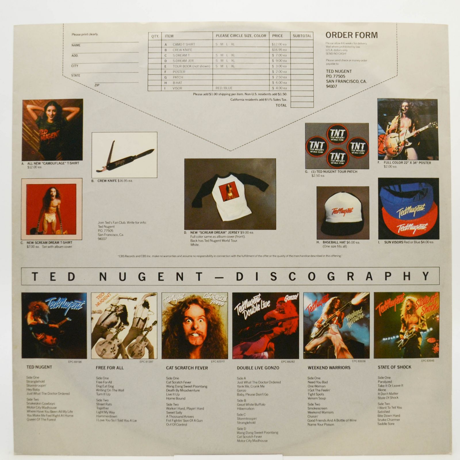 Ted Nugent — Scream Dream, 1980