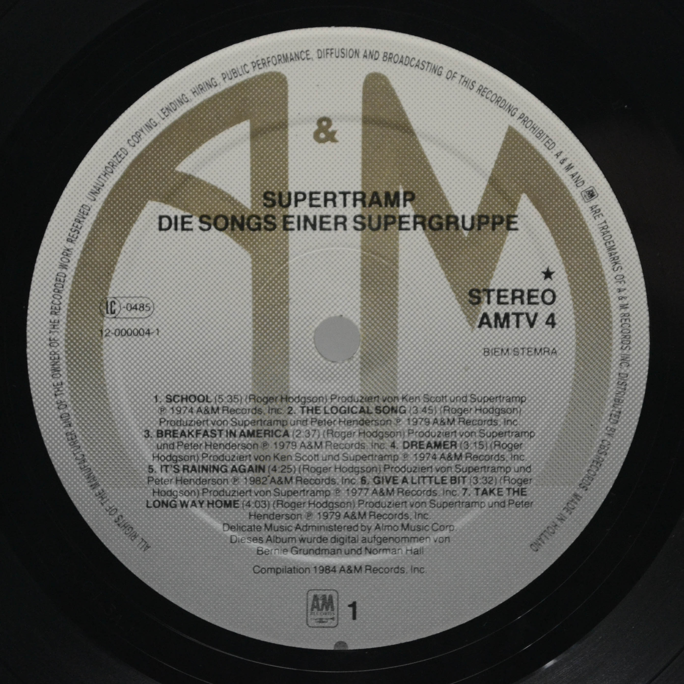 Supertramp — Die Songs Einer Supergruppe, 1984