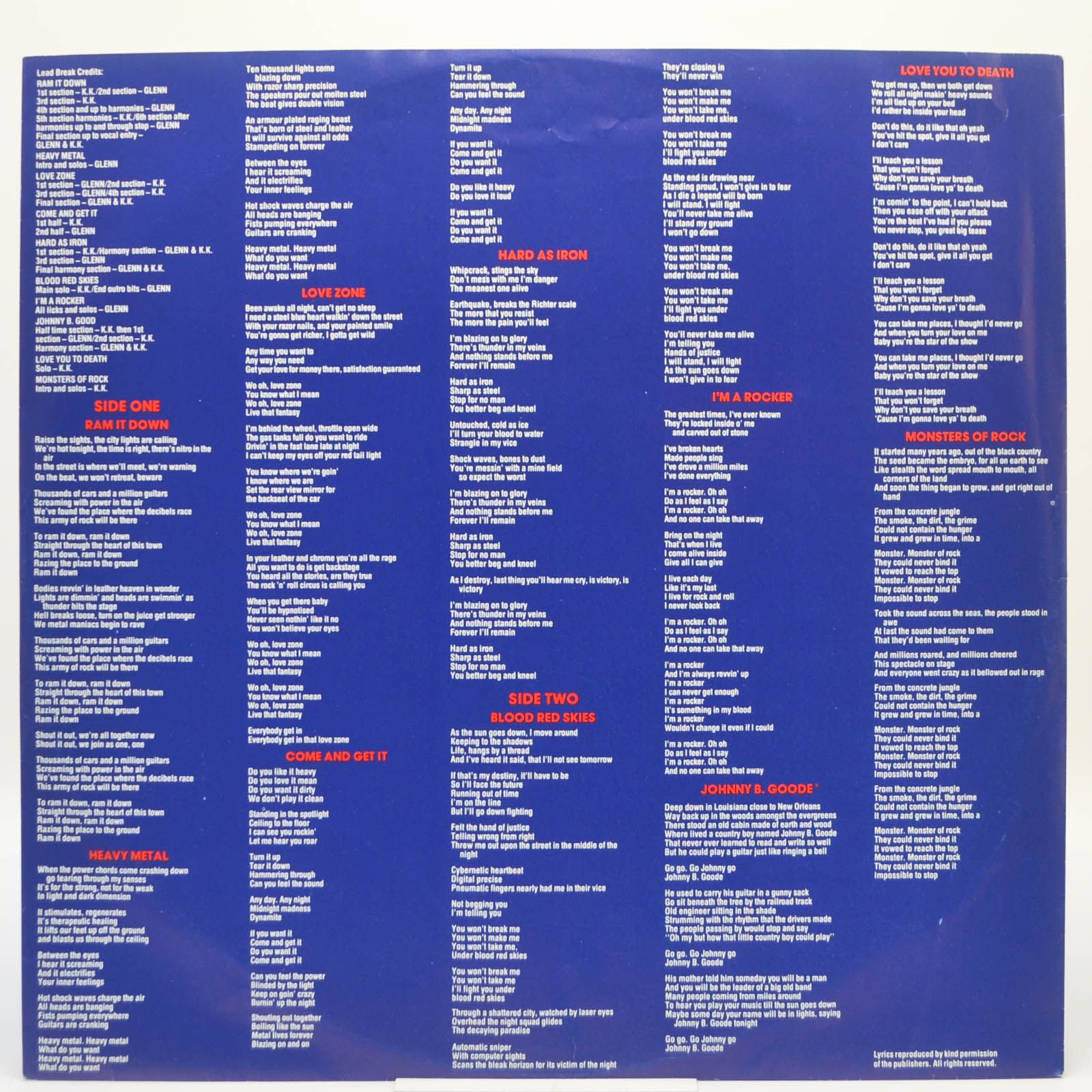 Judas Priest — Ram It Down, 1988