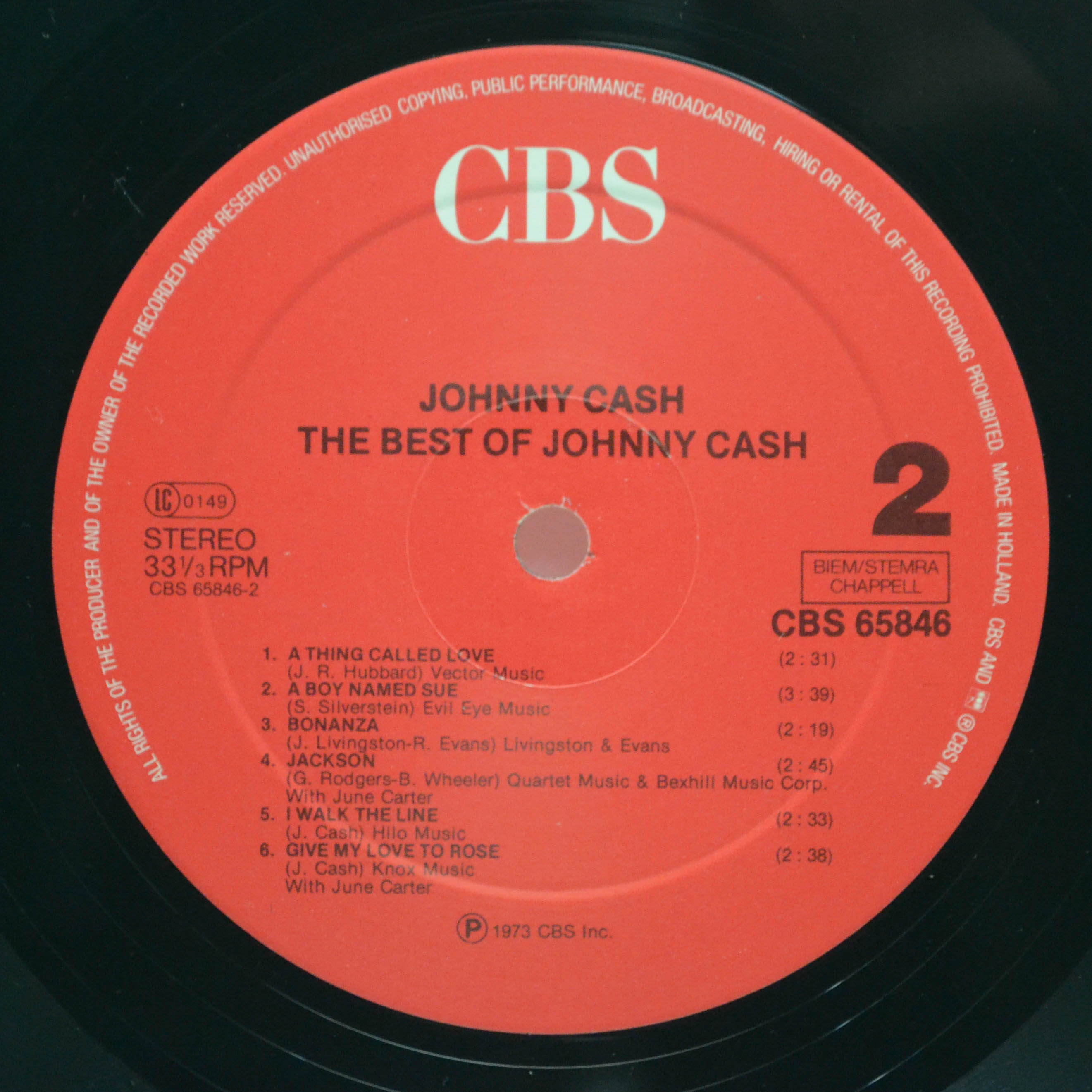 Johnny Cash — The Best Of Johnny Cash, 1973